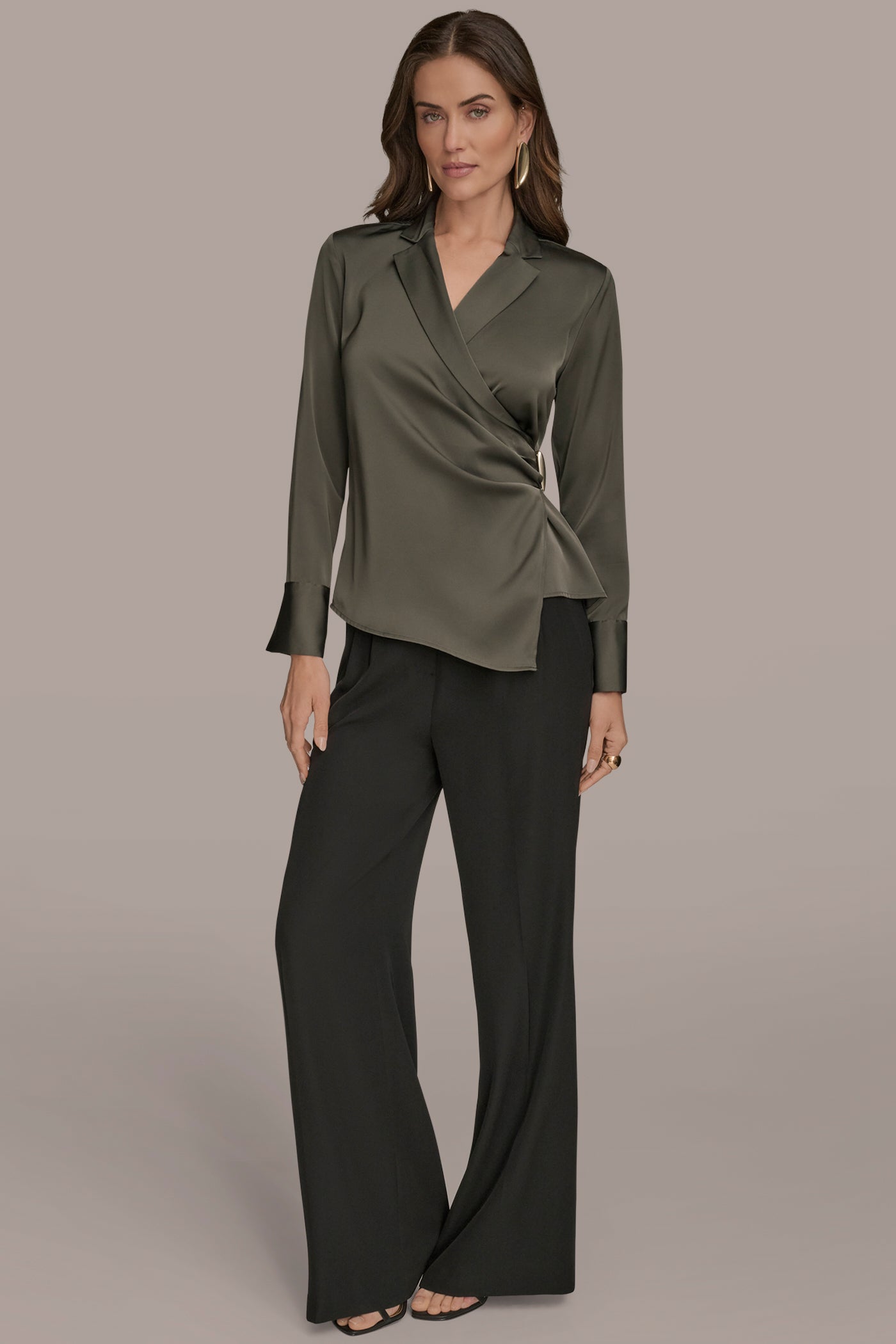 ASYMMETRIC WRAP-EFFECT BLOUSE VIEW 6 | Fall Collection ASYMMETRIC WRAP-EFFECT BLOUSE VIEW 6 | Fall Collection