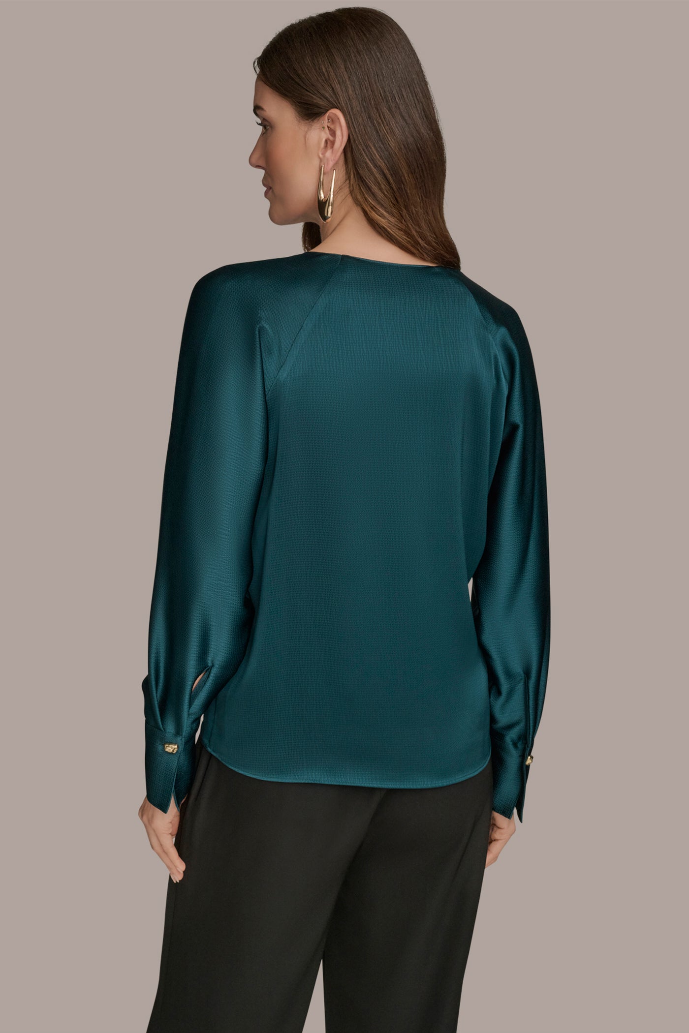 DRAPED V-NECK TOP | View 2 | Tops & Sweaters DRAPED V-NECK TOP | View 2 | Tops & Sweaters