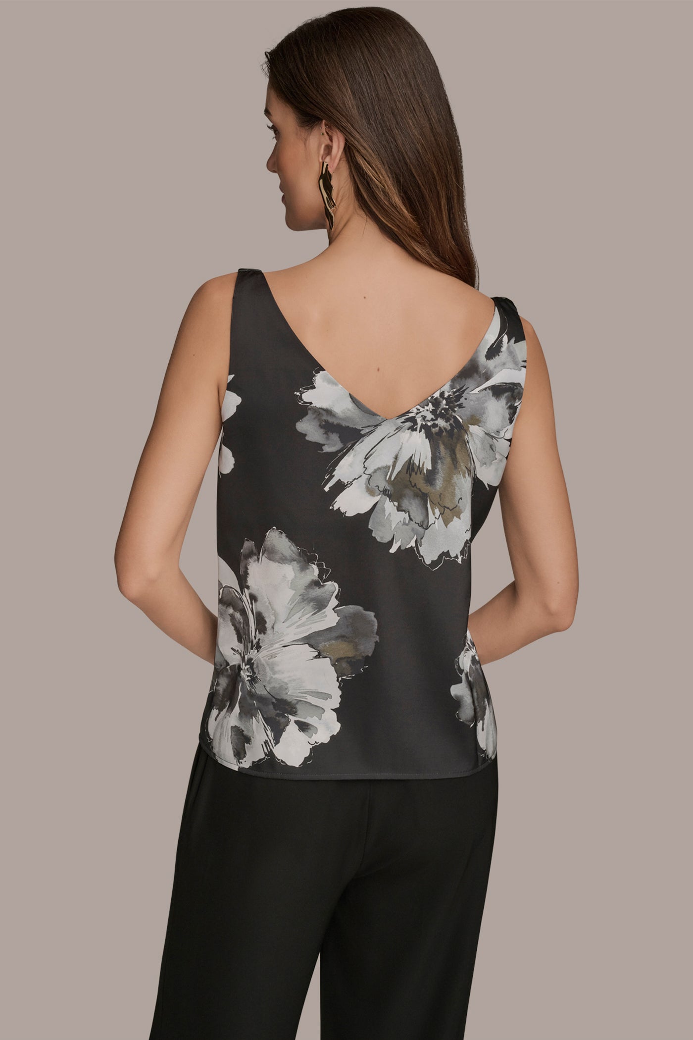 FLORAL COWL NECK CAMI | View 2 | New Arrivals FLORAL COWL NECK CAMI | View 2 | New Arrivals