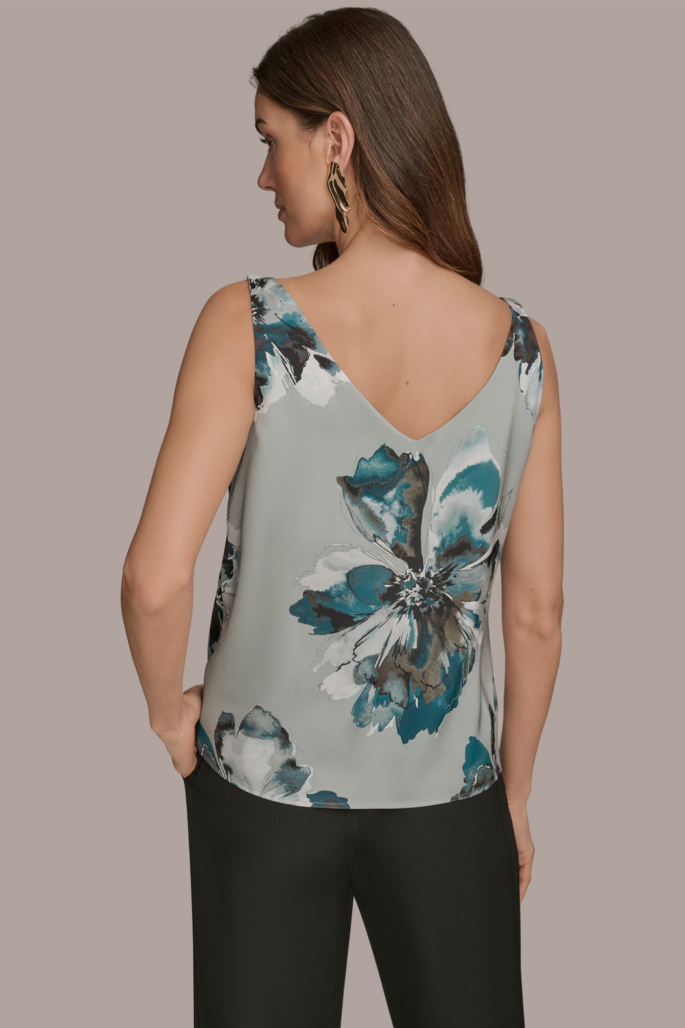 FLORAL COWL NECK CAMI VIEW 2 | Tops FLORAL COWL NECK CAMI VIEW 2 | Tops