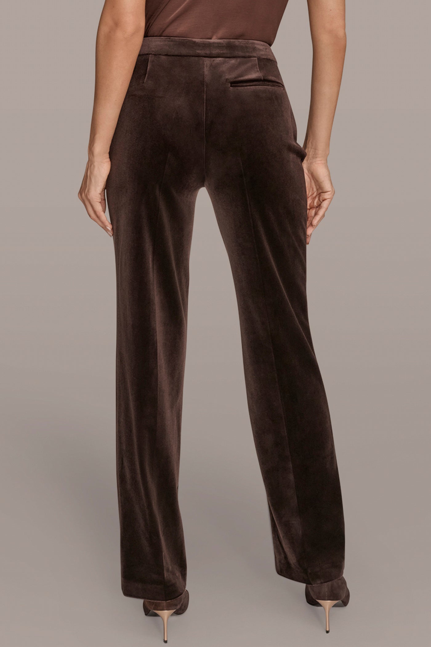 VELVET STRAIGHT LEG PANT | View 2 | Suits and Separates VELVET STRAIGHT LEG PANT | View 2 | Suits and Separates