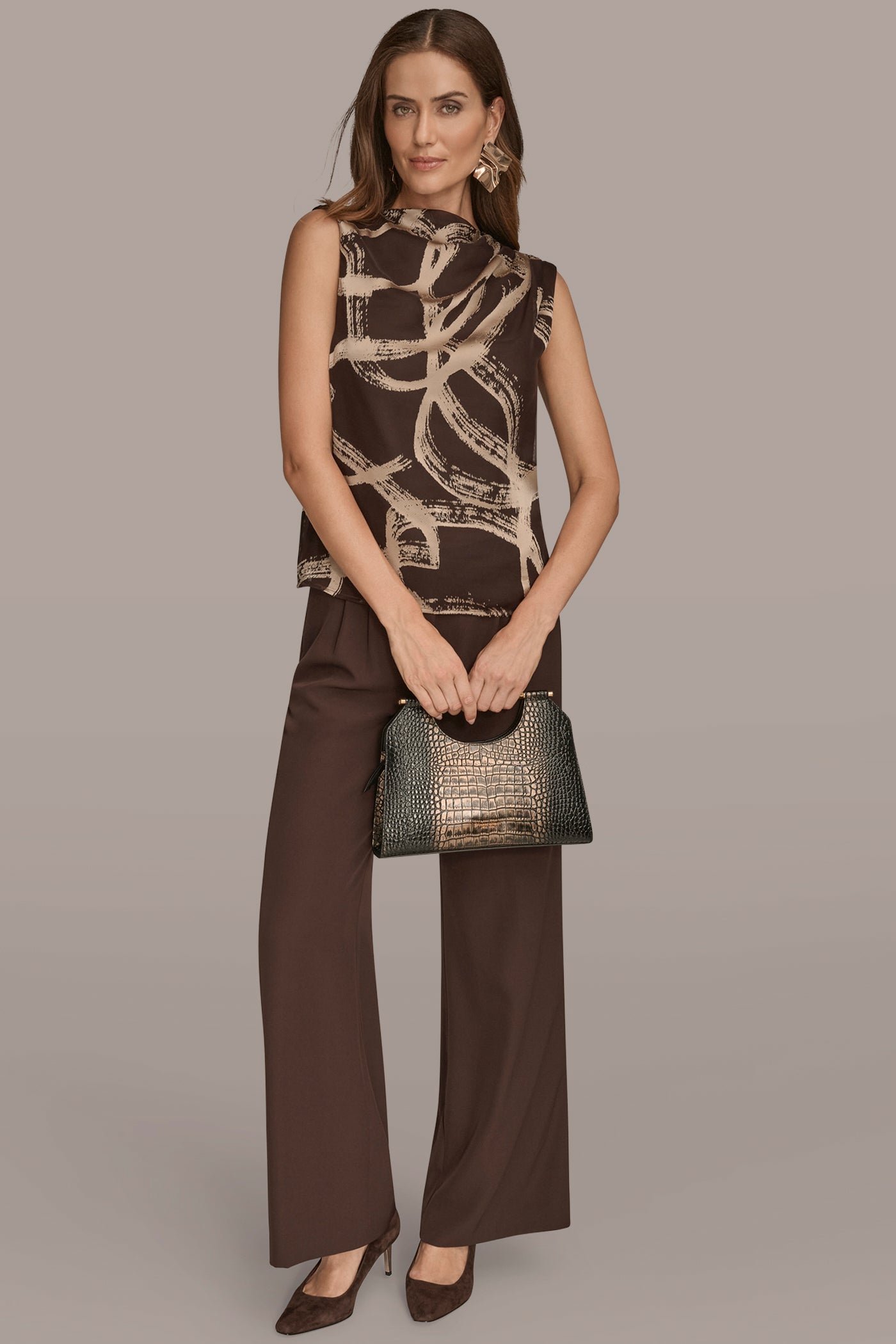 BURNOUT GATHERED SHOULDER TOP VIEW 6 | Clothing BURNOUT GATHERED SHOULDER TOP VIEW 6 | Clothing