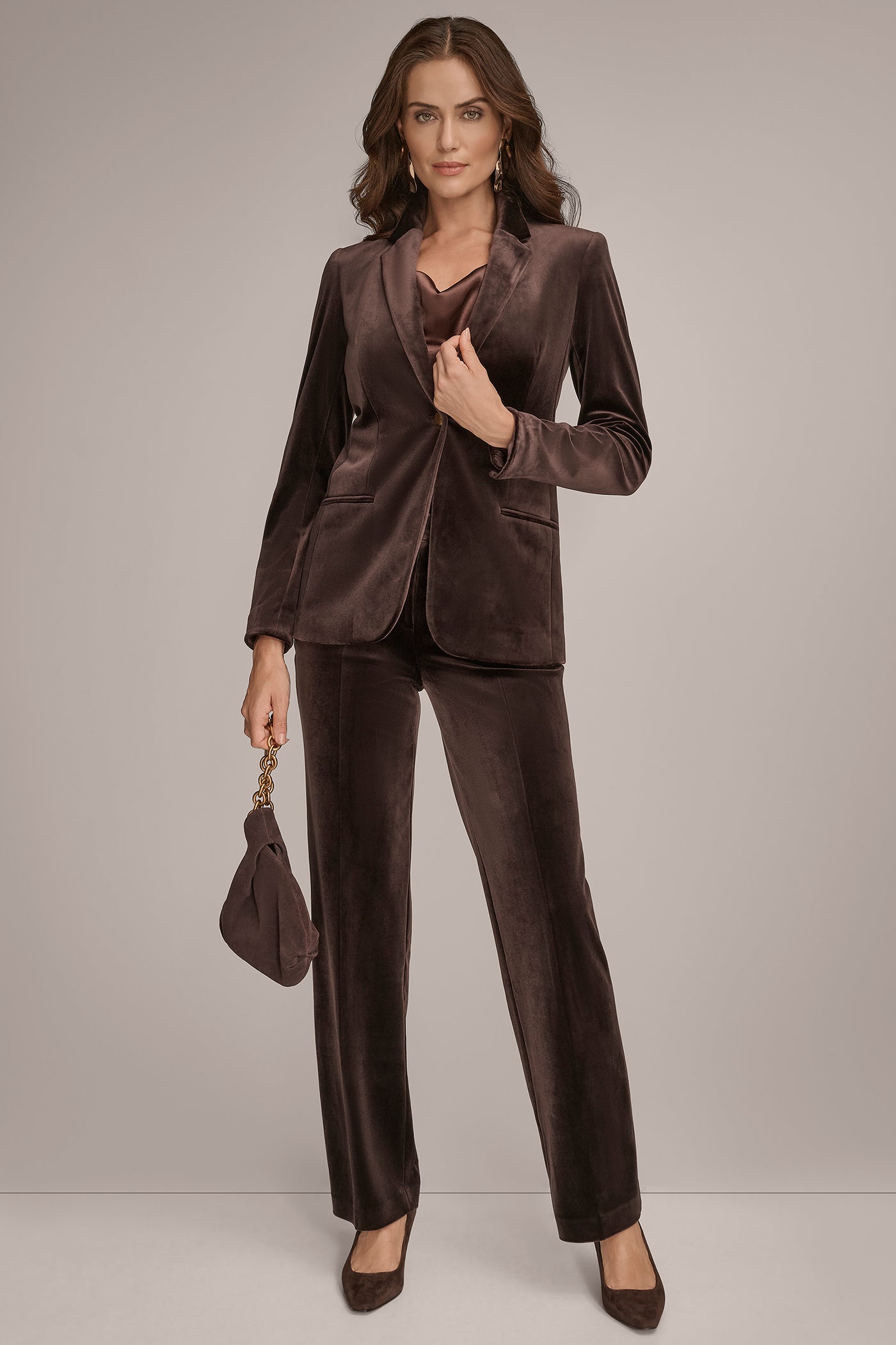 VELVET ONE BUTTON JACKET VIEW 5 | Blazers & Vests VELVET ONE BUTTON JACKET VIEW 5 | Blazers & Vests