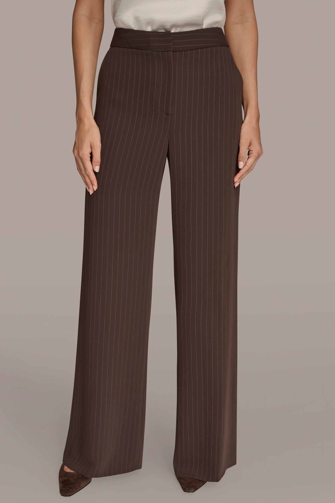 WIDE LEG PINSTRIPE PANT | View 1 | Clothing WIDE LEG PINSTRIPE PANT | View 1 | Clothing