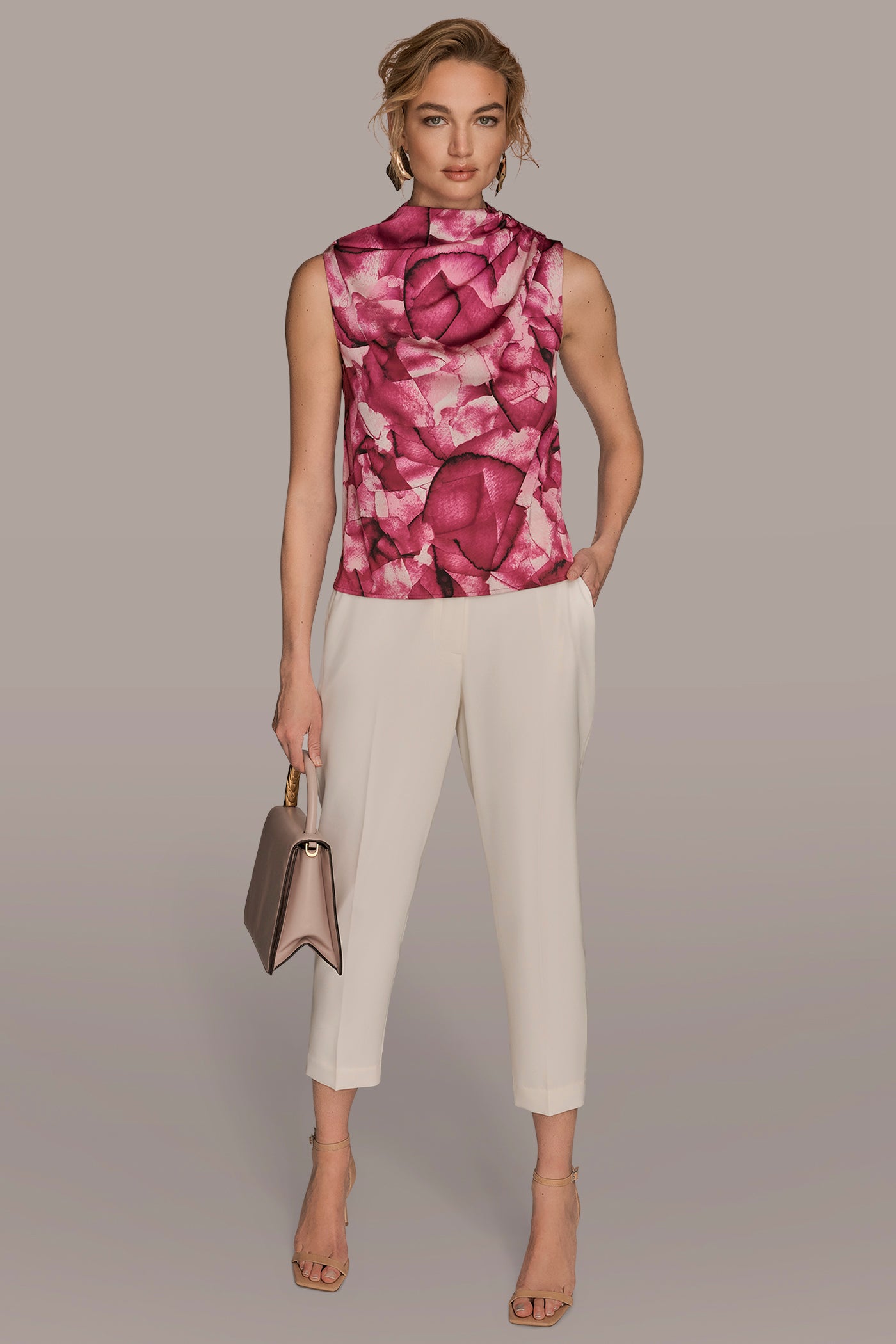 PRINT GATHERED SHOULDER TOP VIEW 4 | All Products PRINT GATHERED SHOULDER TOP VIEW 4 | All Products