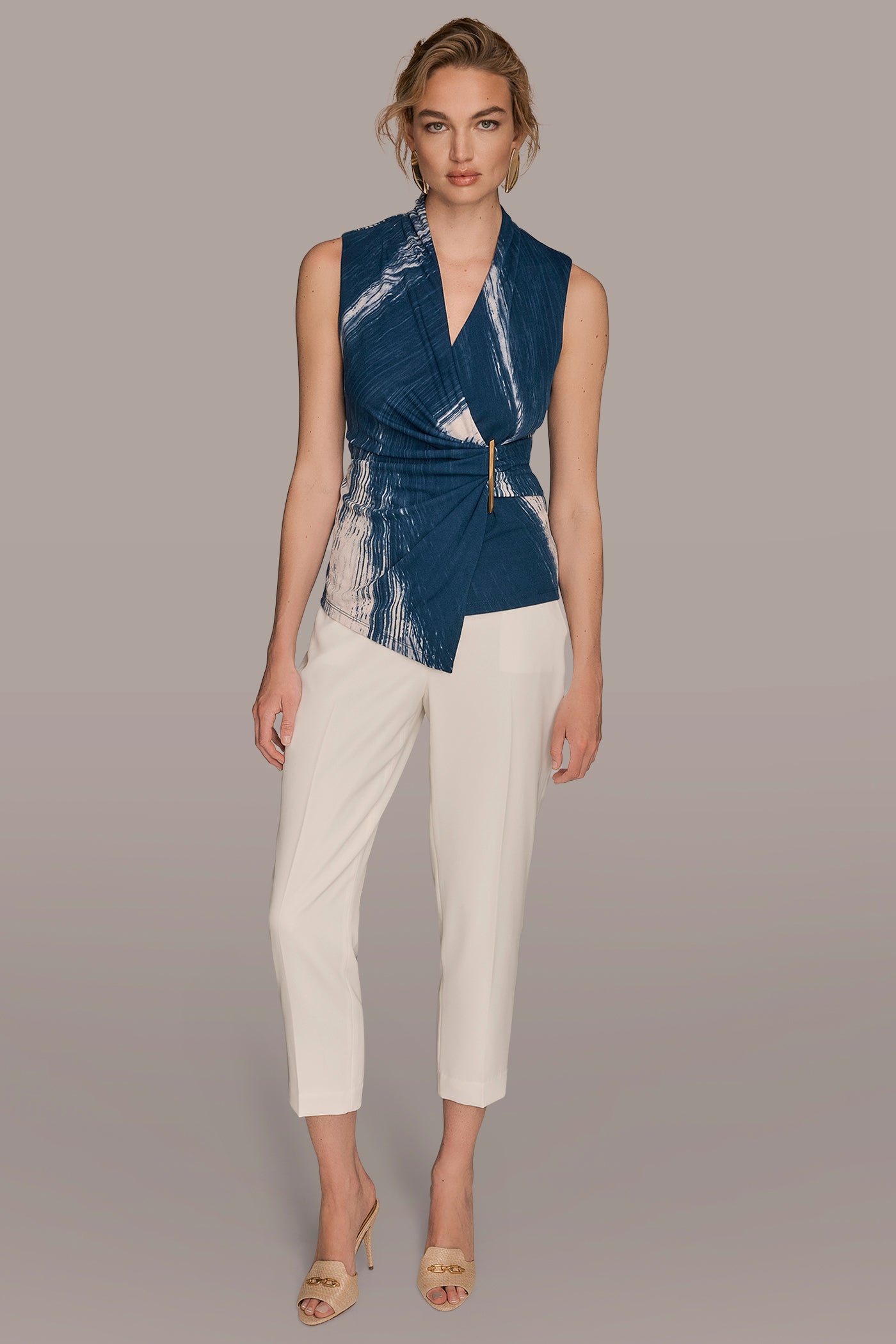 PRINT FAUX WRAP TOP VIEW 5 | All Products PRINT FAUX WRAP TOP VIEW 5 | All Products