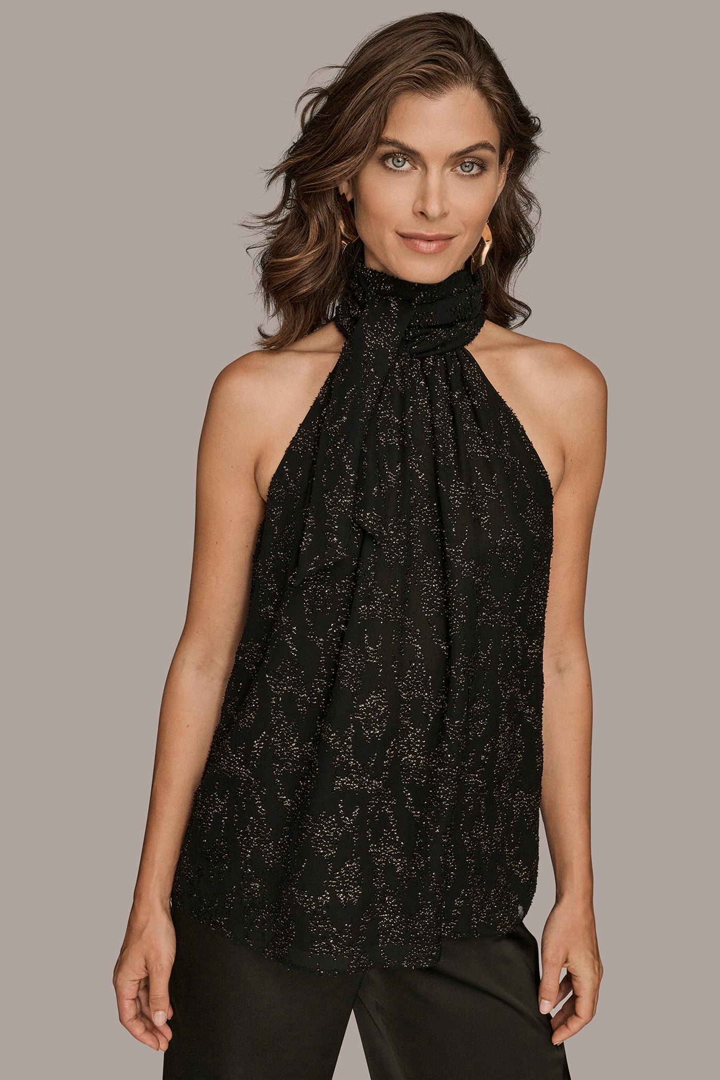 NOVELTY HALTER TOP | View 1 | Suits and Separates NOVELTY HALTER TOP | View 1 | Suits and Separates