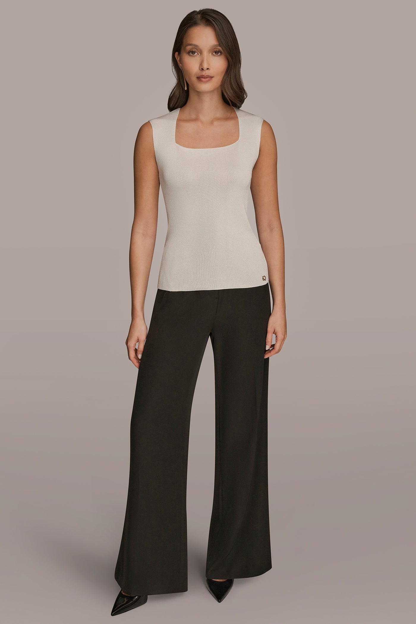 SLEEVELESS METALLIC SWEATER VIEW 6 | Clothing SLEEVELESS METALLIC SWEATER VIEW 6 | Clothing