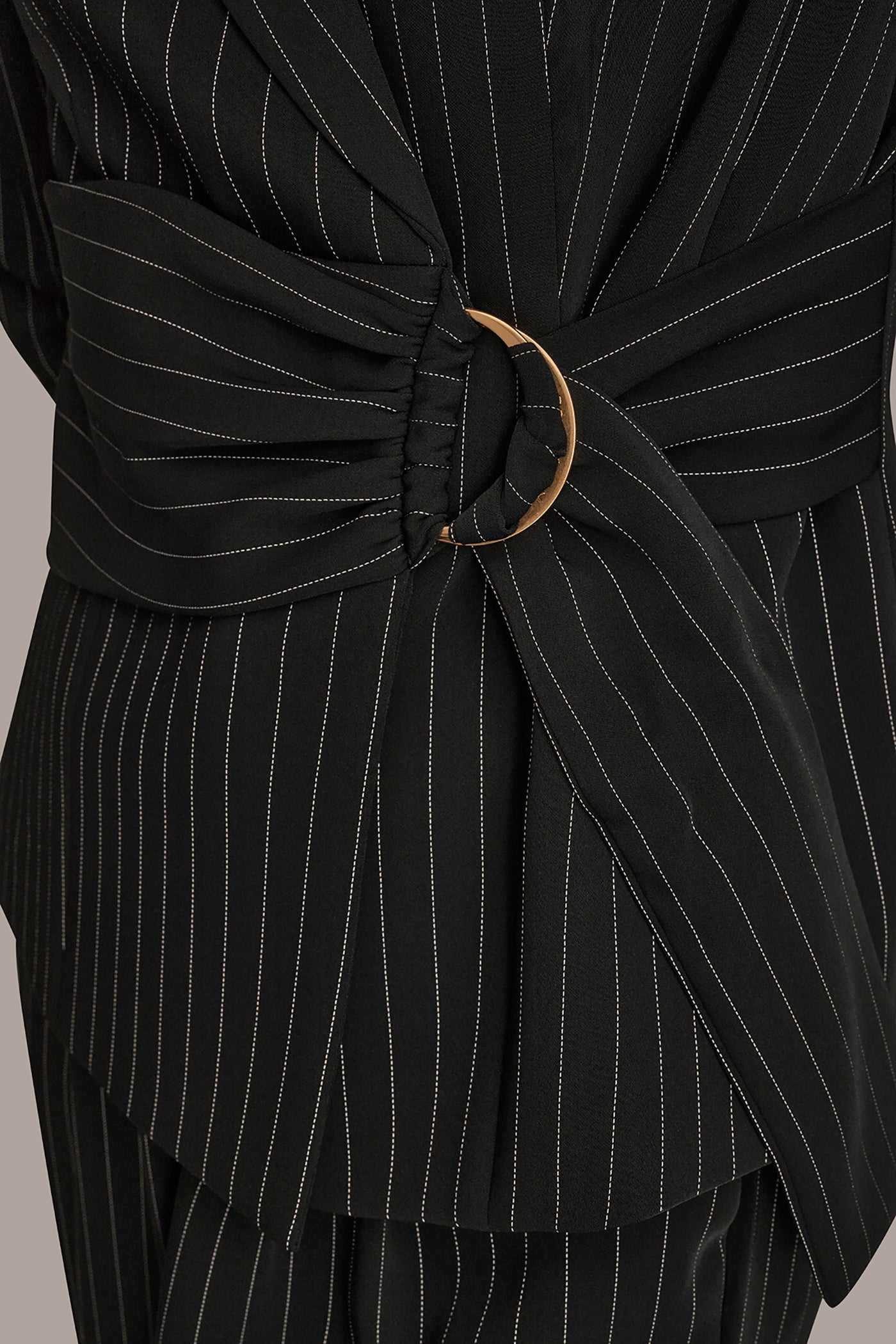 BELTED PINSTRIPED WRAP BLAZER VIEW 5 | Suits and Separates BELTED PINSTRIPED WRAP BLAZER VIEW 5 | Suits and Separates