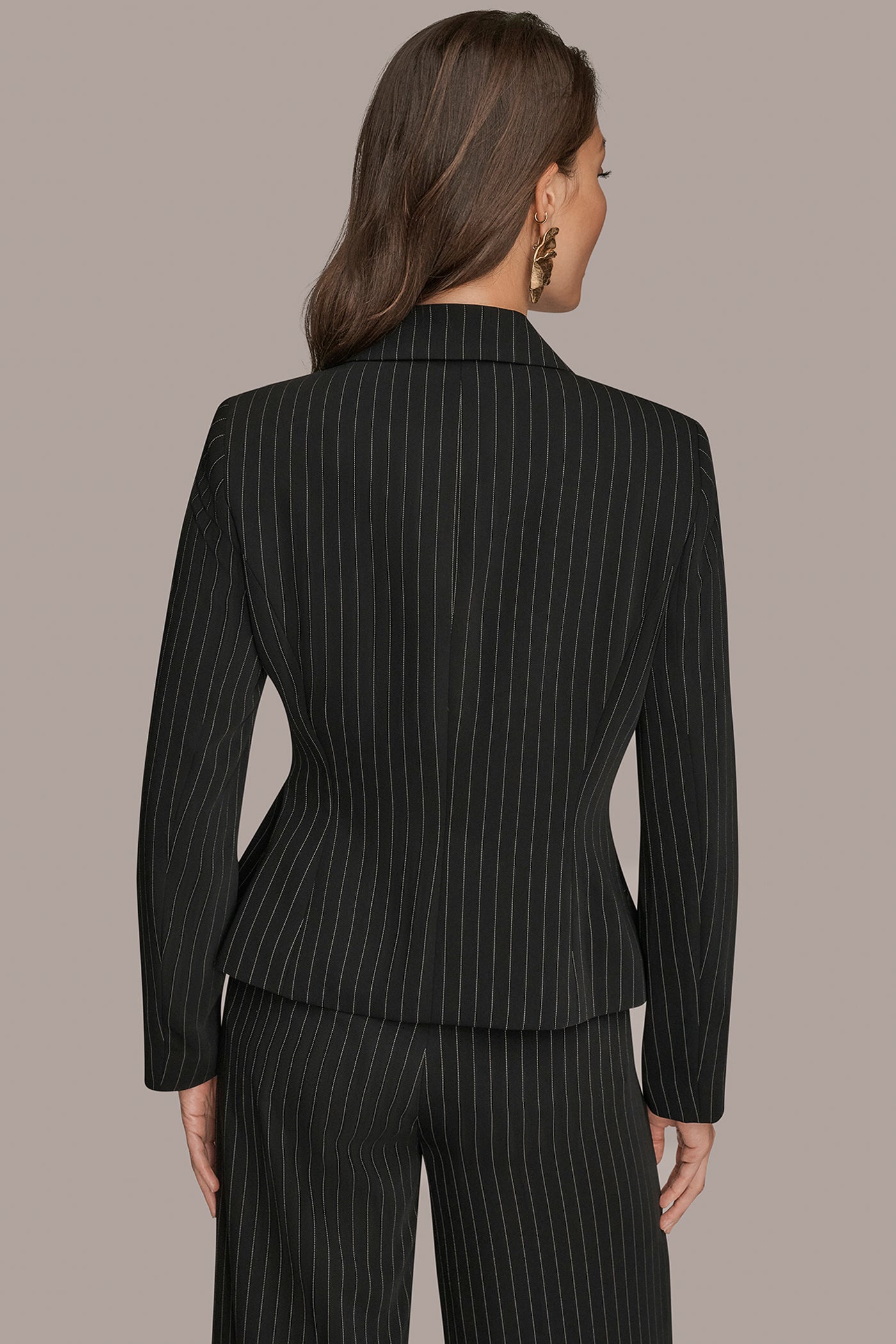 BELTED PINSTRIPED WRAP BLAZER | View 2 | Suits and Separates BELTED PINSTRIPED WRAP BLAZER | View 2 | Suits and Separates
