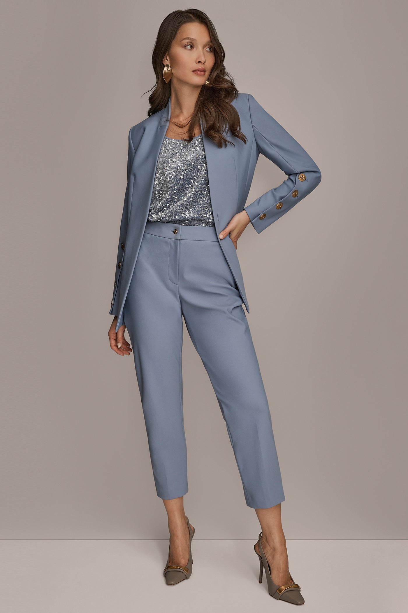 COLLARLESS BUTTON-DETAILED BLAZER VIEW 10 | Blazers & Vests COLLARLESS BUTTON-DETAILED BLAZER VIEW 10 | Blazers & Vests