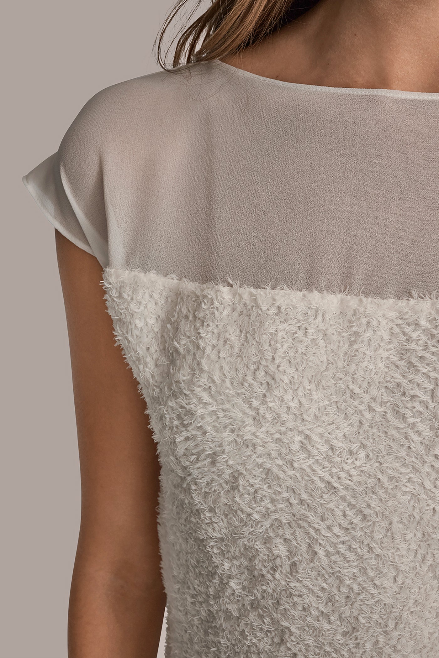 EMBELLISHED SHORT SLEEVE SHEER BLOUSE VIEW 5 | Tops EMBELLISHED SHORT SLEEVE SHEER BLOUSE VIEW 5 | Tops