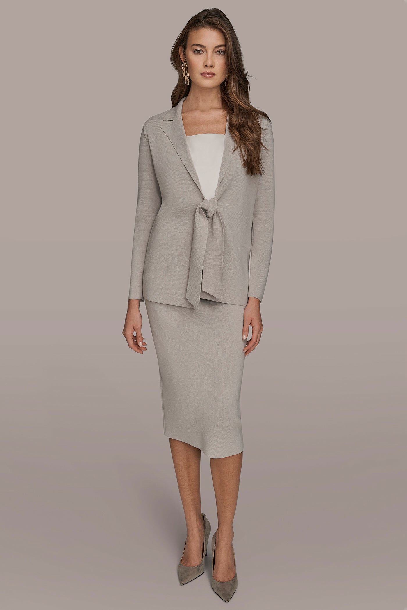 TIE-FRONT SWEATER BLAZER VIEW 3 | Blazers & Vests TIE-FRONT SWEATER BLAZER VIEW 3 | Blazers & Vests
