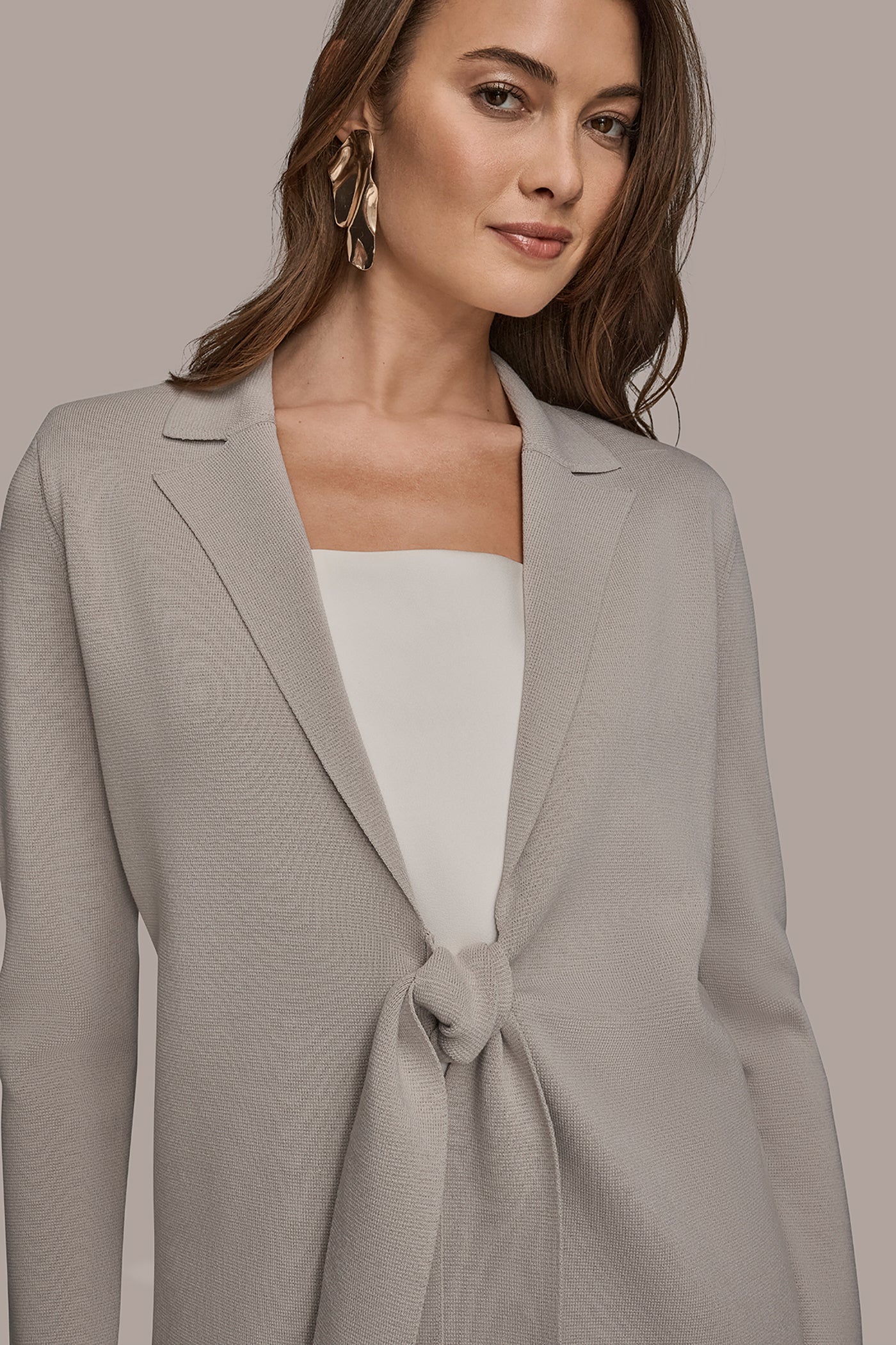 TIE-FRONT SWEATER BLAZER VIEW 4 | Blazers & Vests TIE-FRONT SWEATER BLAZER VIEW 4 | Blazers & Vests