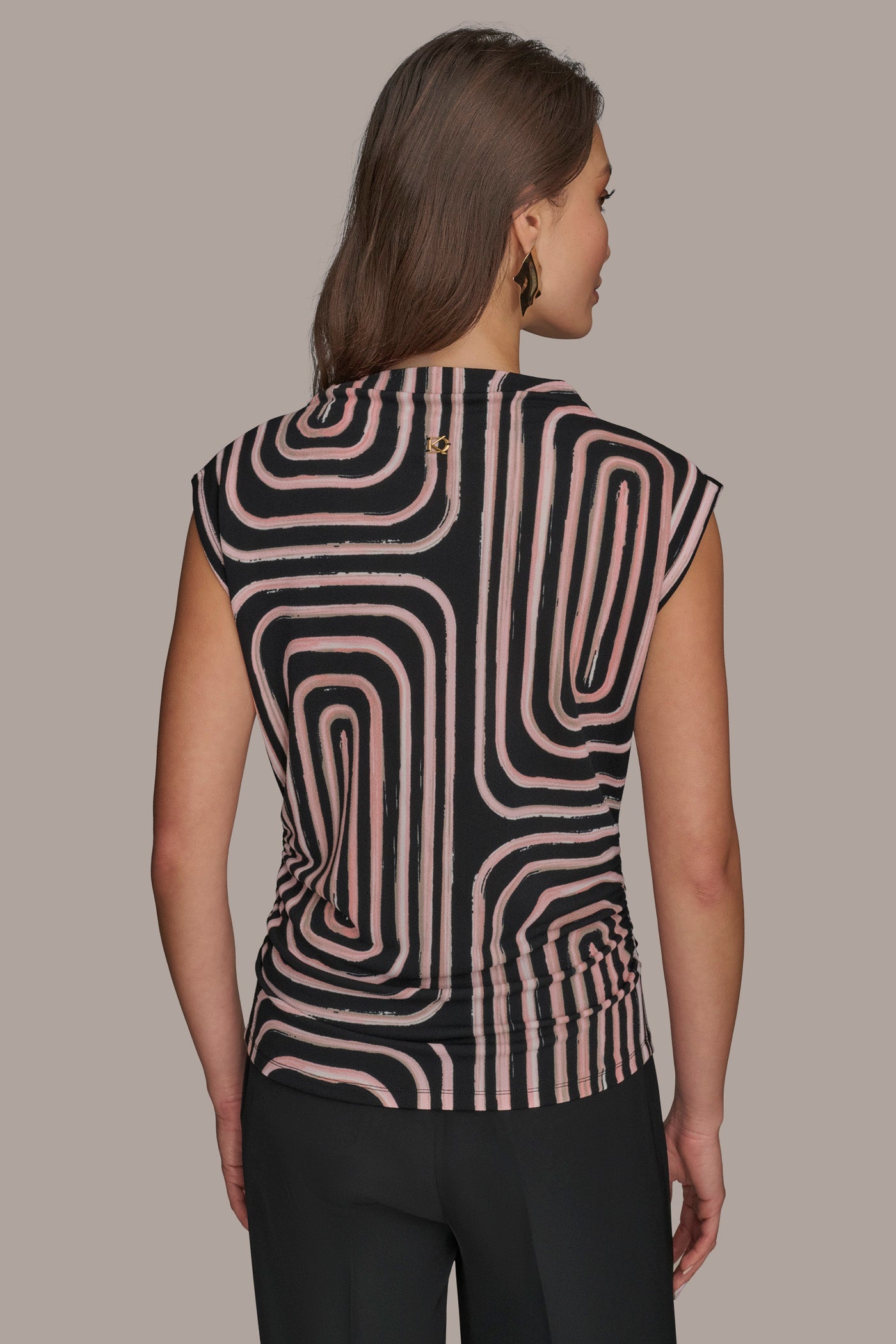 RUCHED WAIST MOCKNECK TOP | View 2 | Included in discounts RUCHED WAIST MOCKNECK TOP | View 2 | Included in discounts