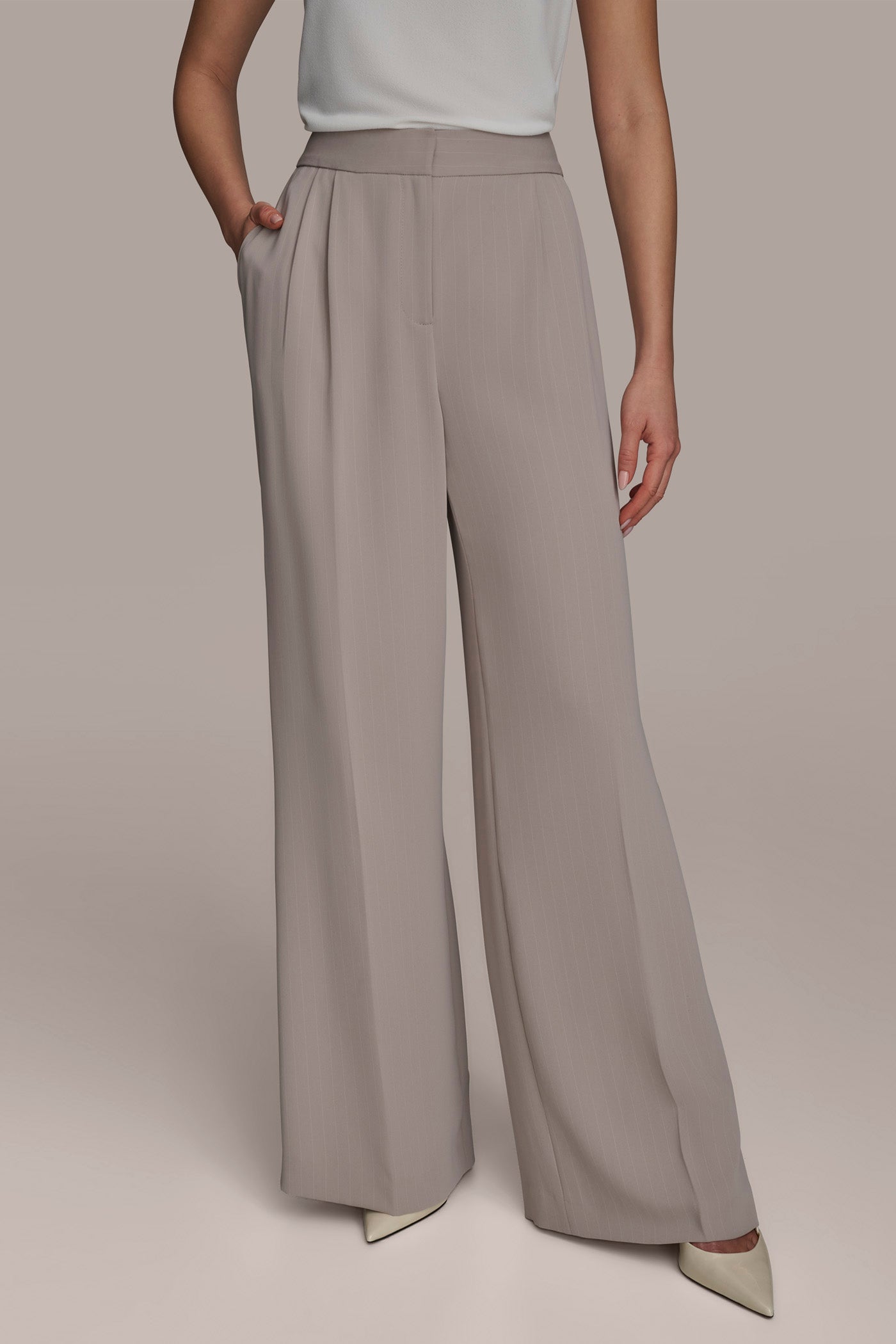 PINSTRIPE WIDE LEG PANT | View 1 | Pants PINSTRIPE WIDE LEG PANT | View 1 | Pants