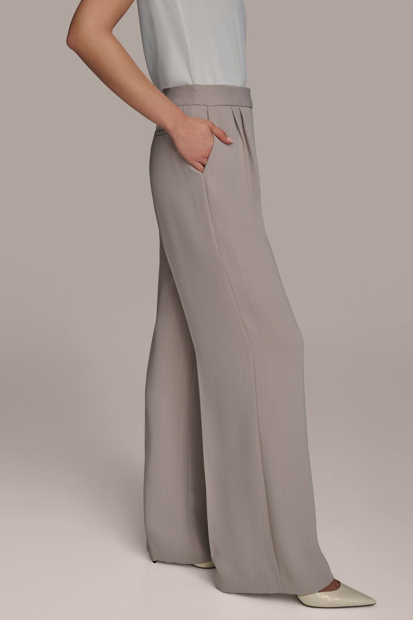 PINSTRIPE WIDE LEG PANT VIEW 3 | Pants PINSTRIPE WIDE LEG PANT VIEW 3 | Pants
