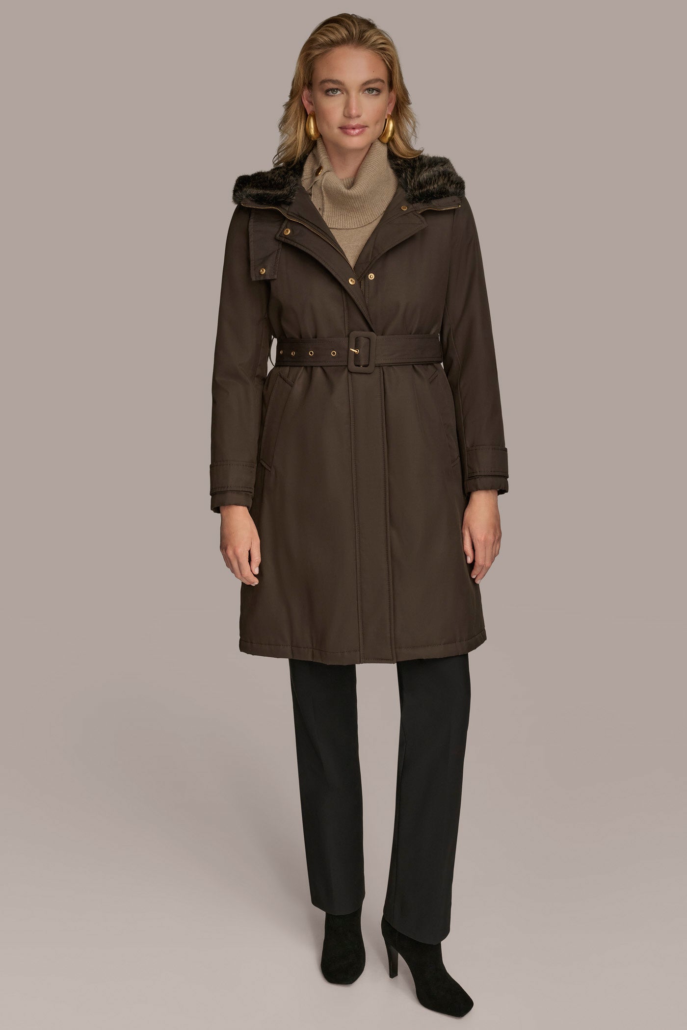 FAUX FUR TRIM LINED RAIN COAT VIEW 7 | New clothing FAUX FUR TRIM LINED RAIN COAT VIEW 7 | New clothing