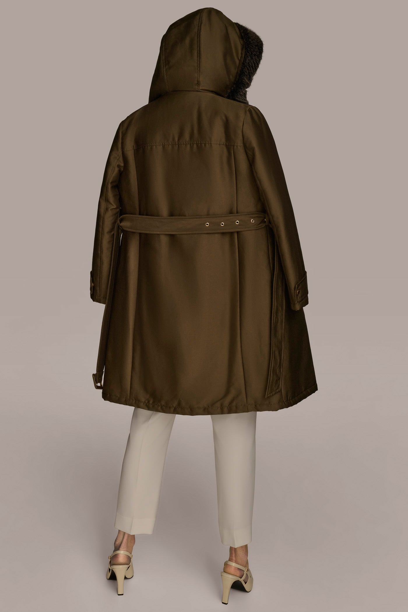 FAUX FUR TRIM LINED RAIN COAT | View 2 | New clothing FAUX FUR TRIM LINED RAIN COAT | View 2 | New clothing