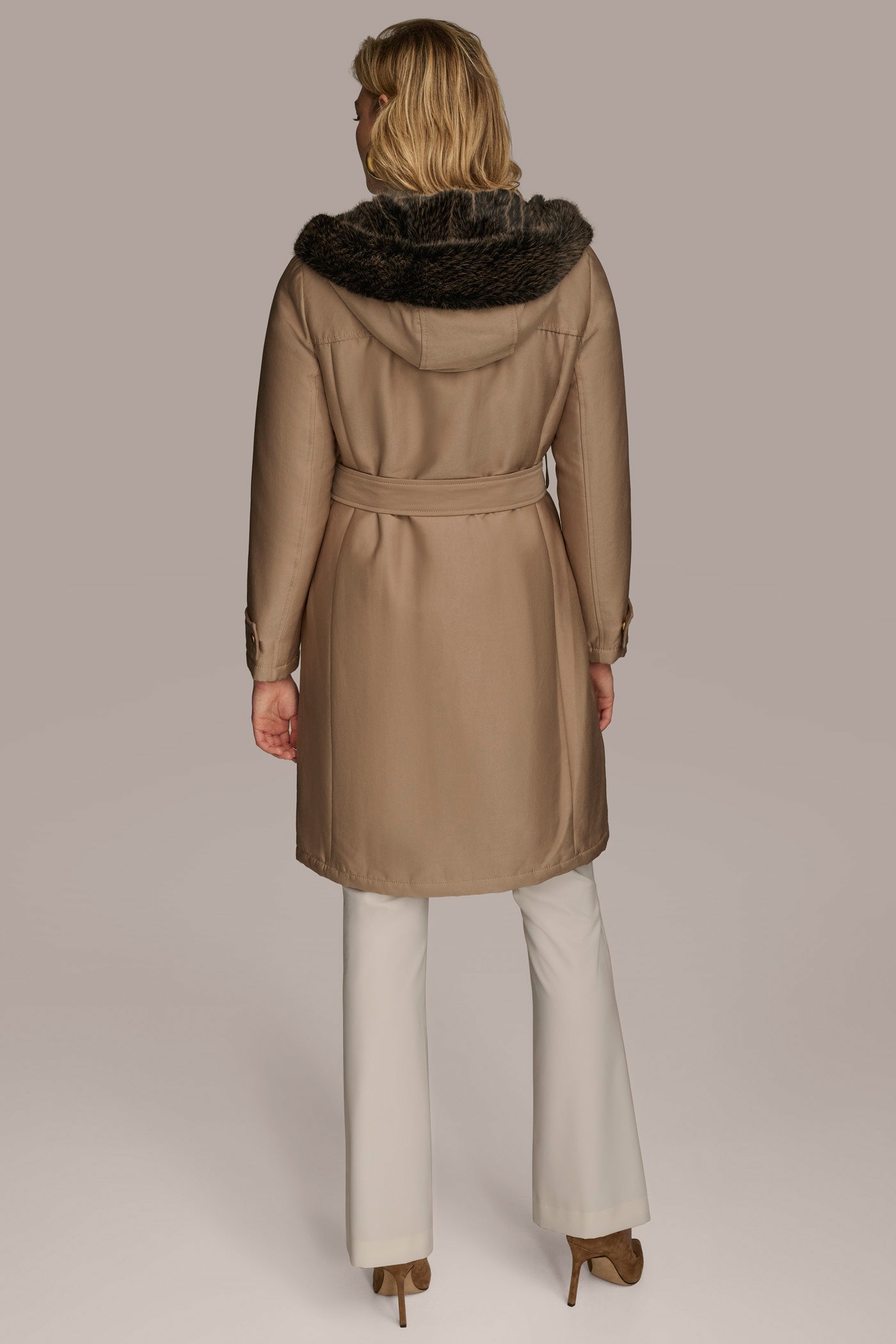 FAUX FUR TRIM LINED RAIN COAT | View 2 | New clothing FAUX FUR TRIM LINED RAIN COAT | View 2 | New clothing