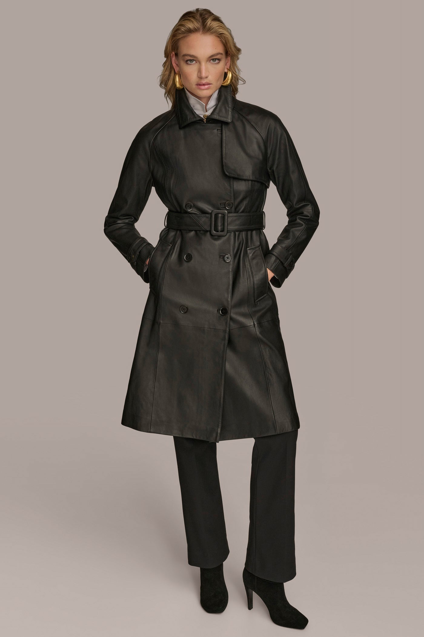 LONG LEATHER COAT | View 1 | New clothing LONG LEATHER COAT | View 1 | New clothing