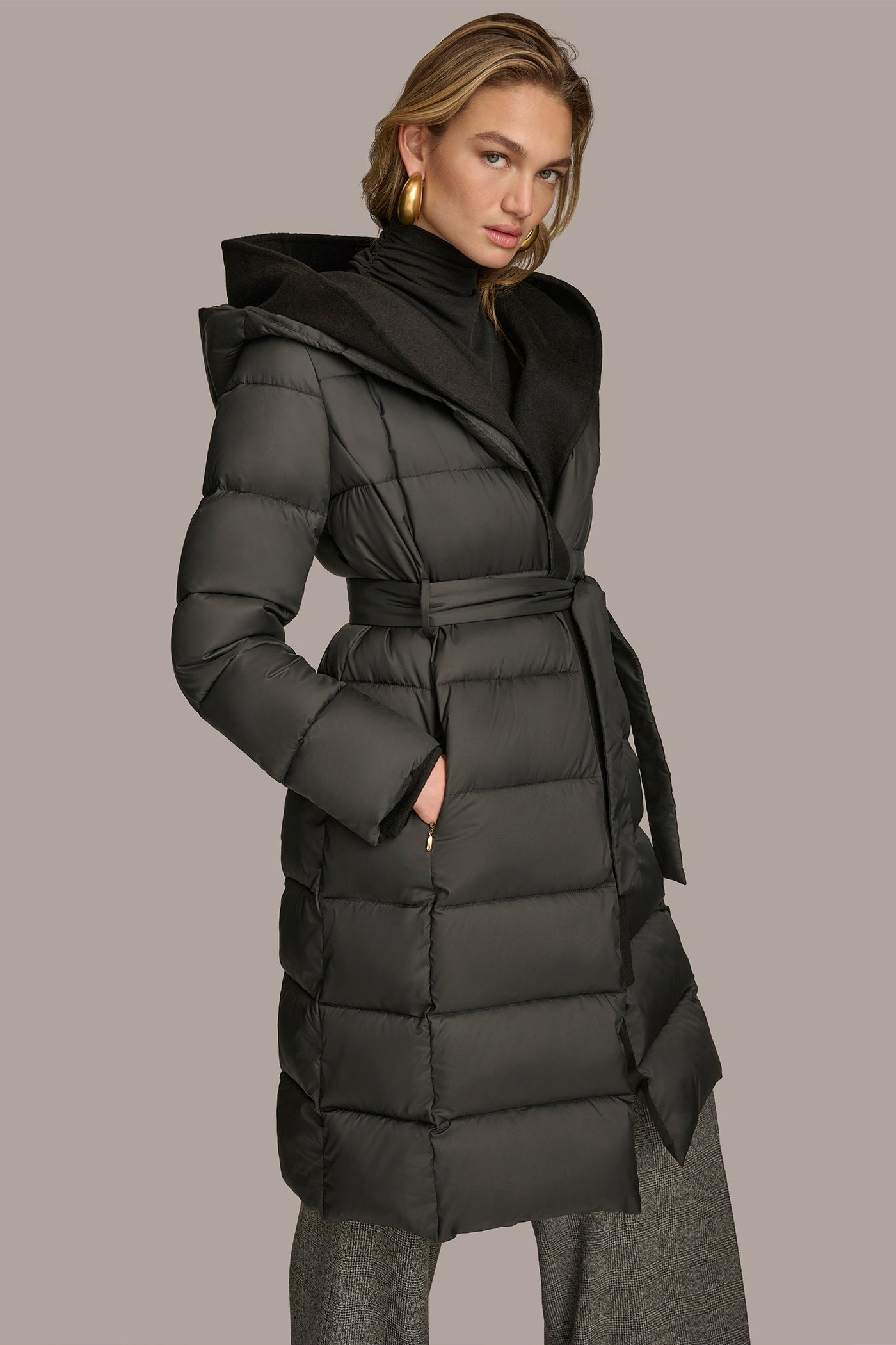 TIE WAIST PUFFER VIEW 4 | New clothing TIE WAIST PUFFER VIEW 4 | New clothing