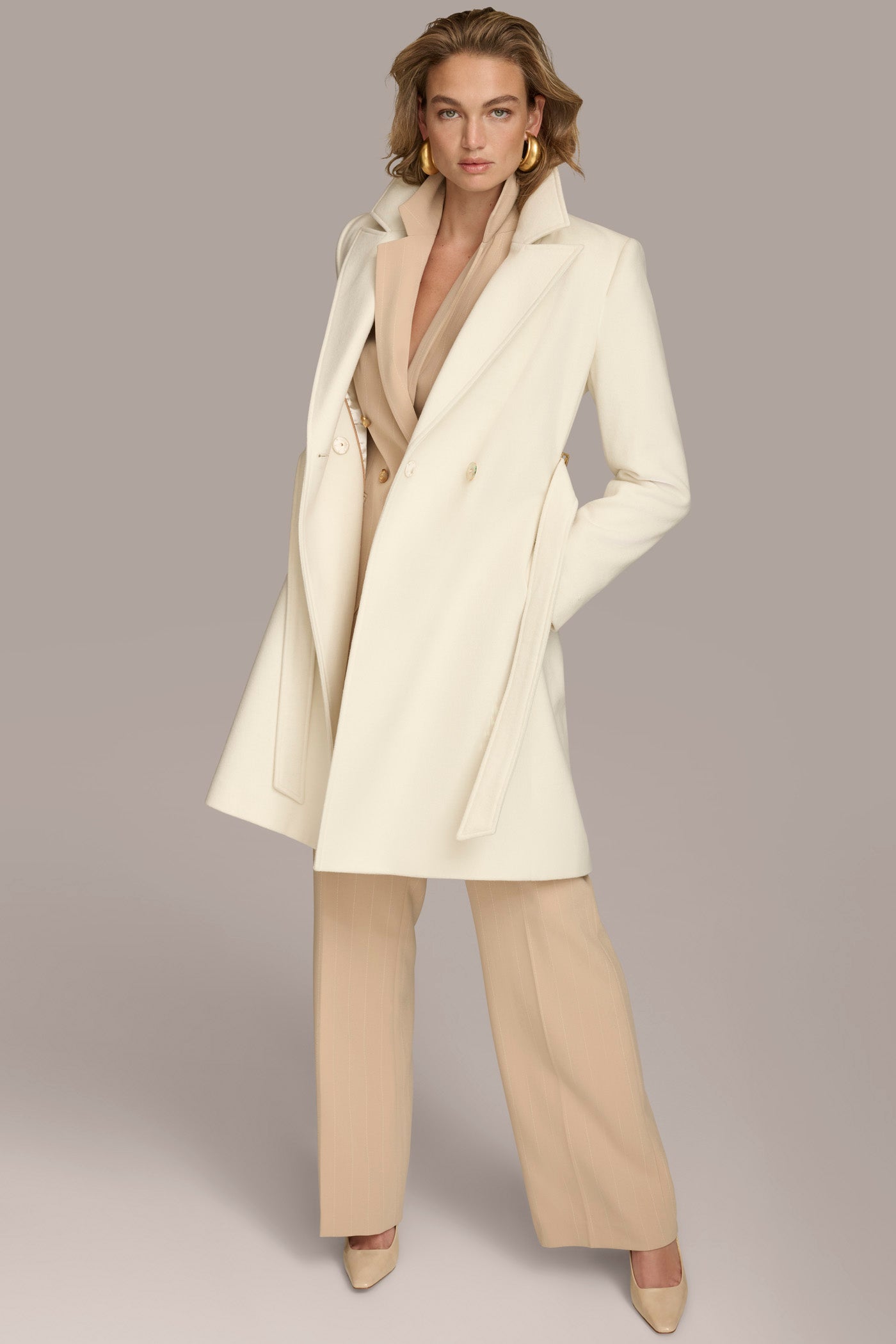 WOOL LONG WRAP COAT VIEW 4 WOOL LONG WRAP COAT VIEW 4