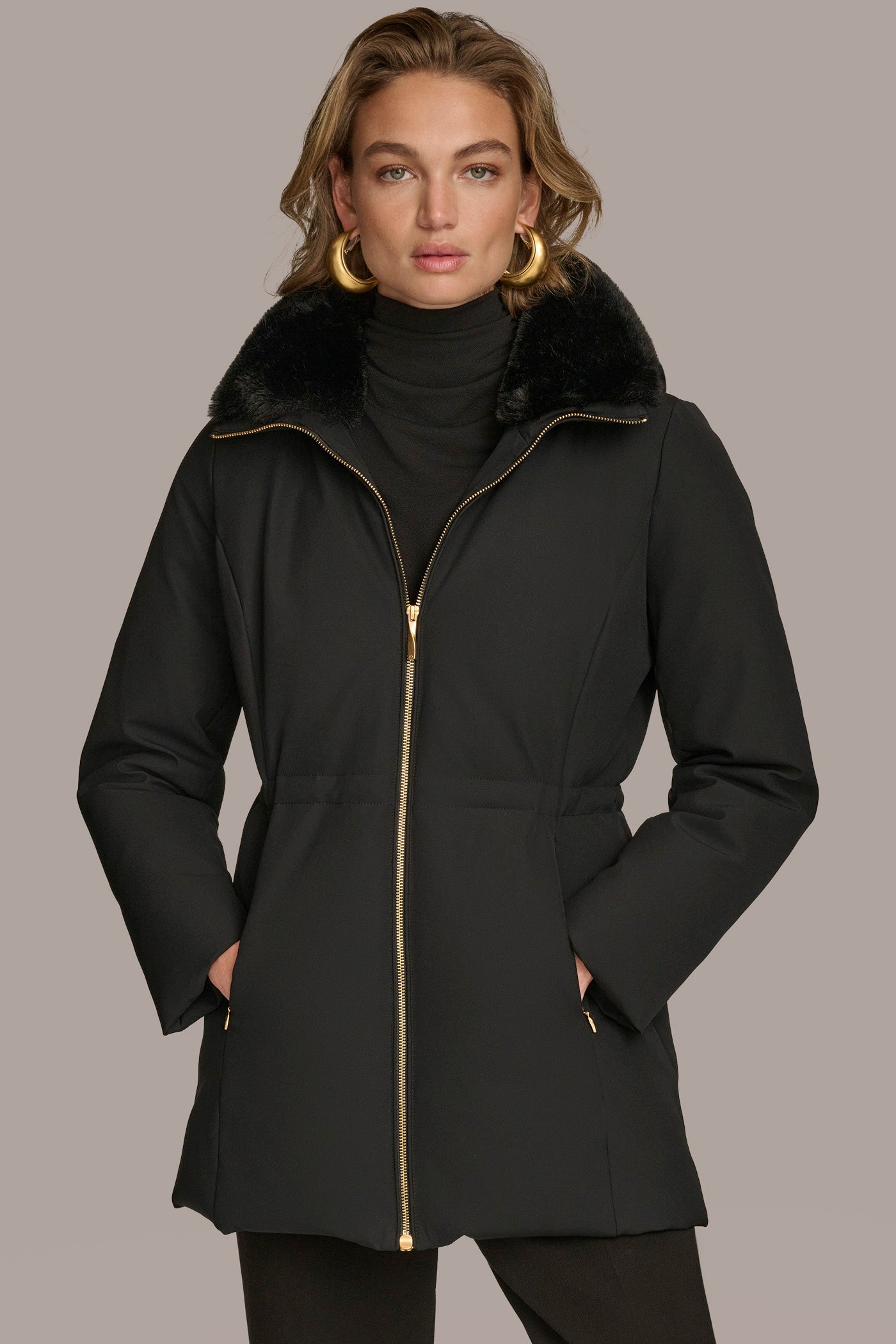 FAUX FUR LINED PUFFER | View 1 | BEST IN BLACK FAUX FUR LINED PUFFER | View 1 | BEST IN BLACK