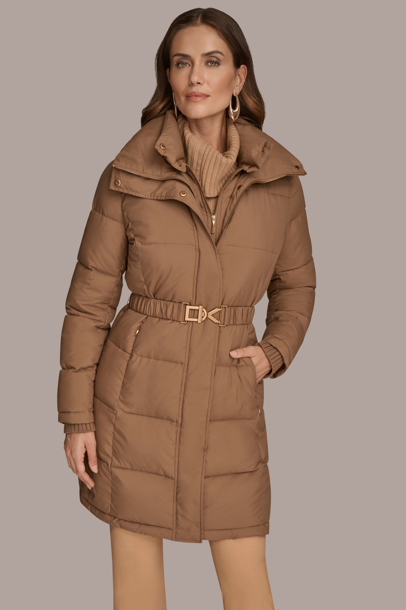 BELTED PUFFER JACKET WITH BIB VIEW 12 | Coats & Jackets BELTED PUFFER JACKET WITH BIB VIEW 12 | Coats & Jackets