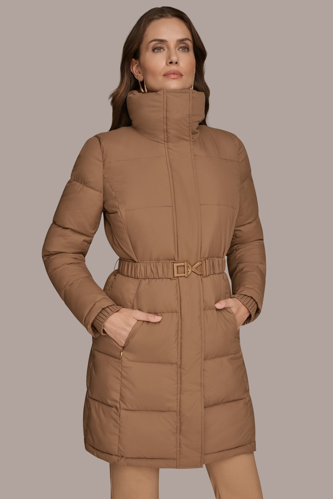 BELTED PUFFER JACKET WITH BIB VIEW 3 | Coats & Jackets BELTED PUFFER JACKET WITH BIB VIEW 3 | Coats & Jackets