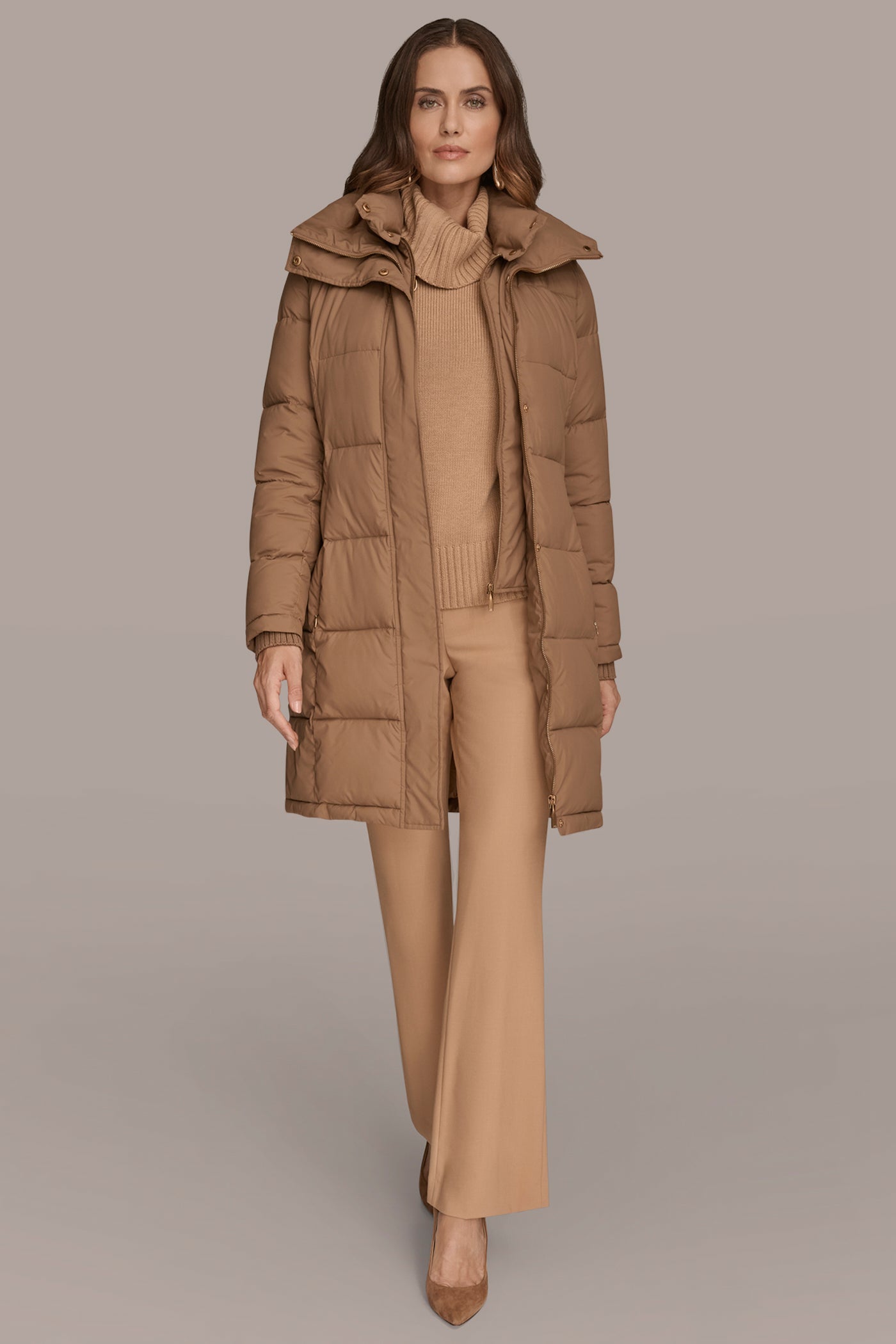 BELTED PUFFER JACKET WITH BIB VIEW 4 | Coats & Jackets BELTED PUFFER JACKET WITH BIB VIEW 4 | Coats & Jackets