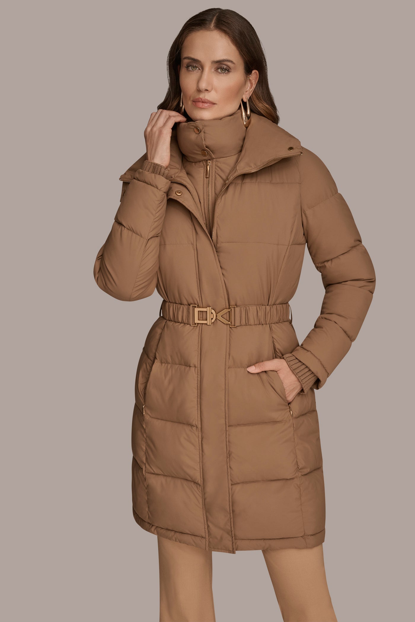 BELTED PUFFER JACKET WITH BIB VIEW 5 | Coats & Jackets BELTED PUFFER JACKET WITH BIB VIEW 5 | Coats & Jackets