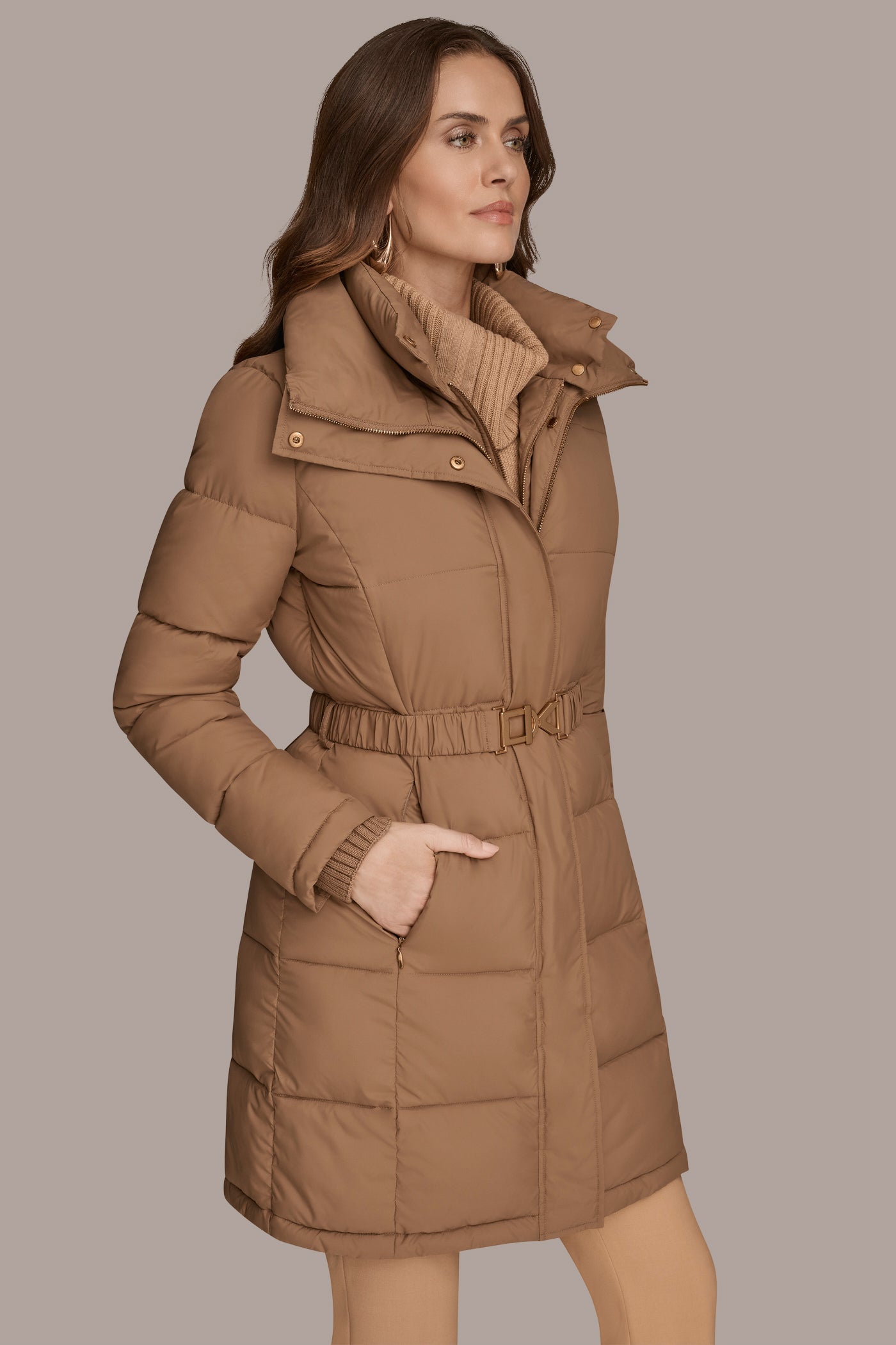 BELTED PUFFER JACKET WITH BIB VIEW 7 | Coats & Jackets BELTED PUFFER JACKET WITH BIB VIEW 7 | Coats & Jackets
