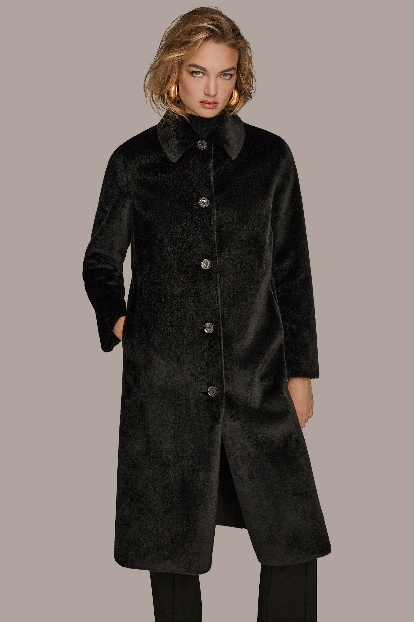 SINGLE BREASTED FAUX FUR COAT | View 1 | Coats & Jackets SINGLE BREASTED FAUX FUR COAT | View 1 | Coats & Jackets