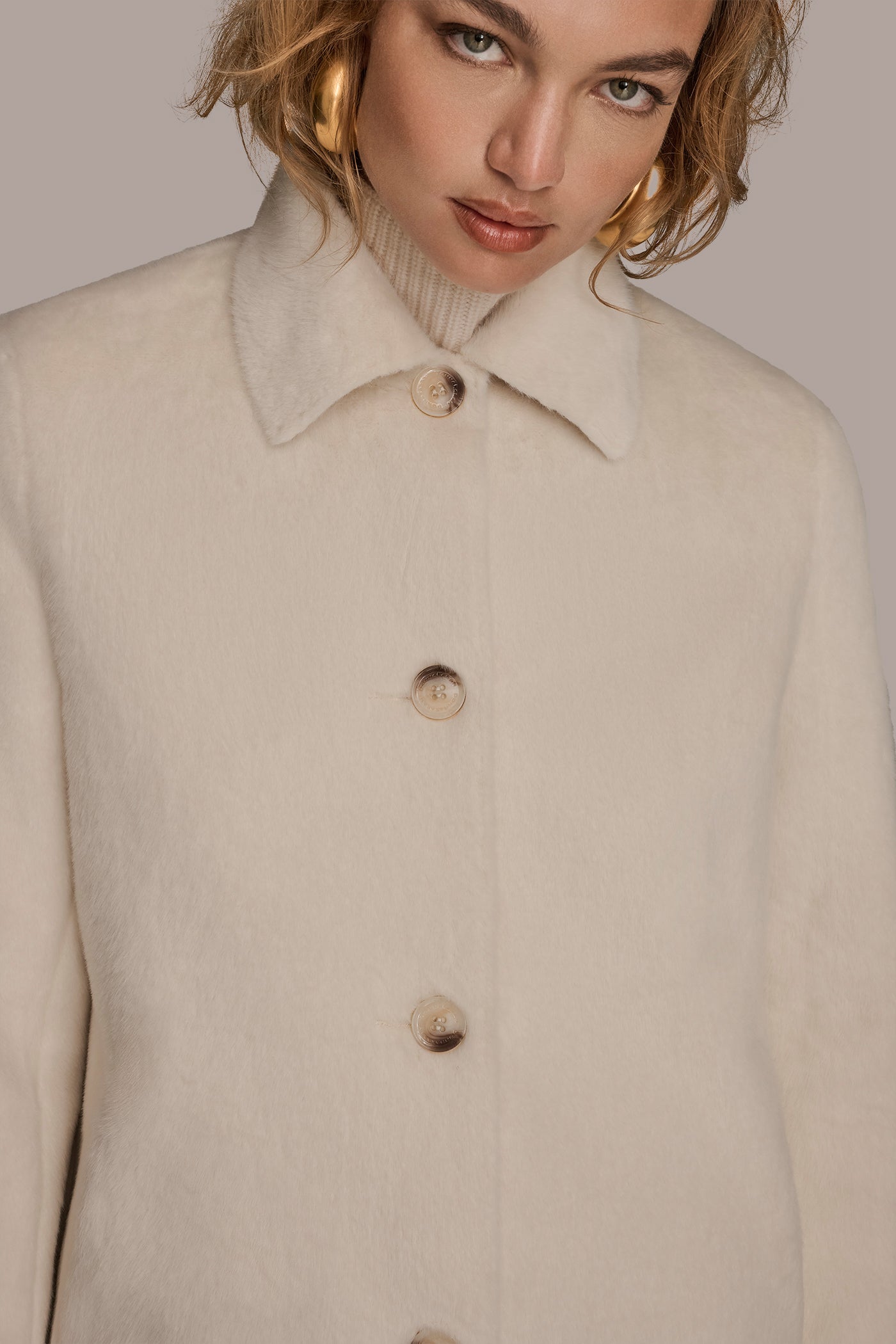 SINGLE BREASTED FAUX FUR COAT VIEW 5 | Coats & Jackets SINGLE BREASTED FAUX FUR COAT VIEW 5 | Coats & Jackets