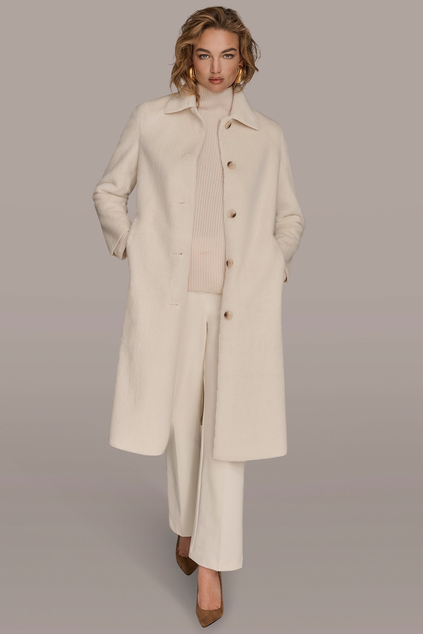 SINGLE BREASTED FAUX FUR COAT VIEW 4 | Coats & Jackets SINGLE BREASTED FAUX FUR COAT VIEW 4 | Coats & Jackets