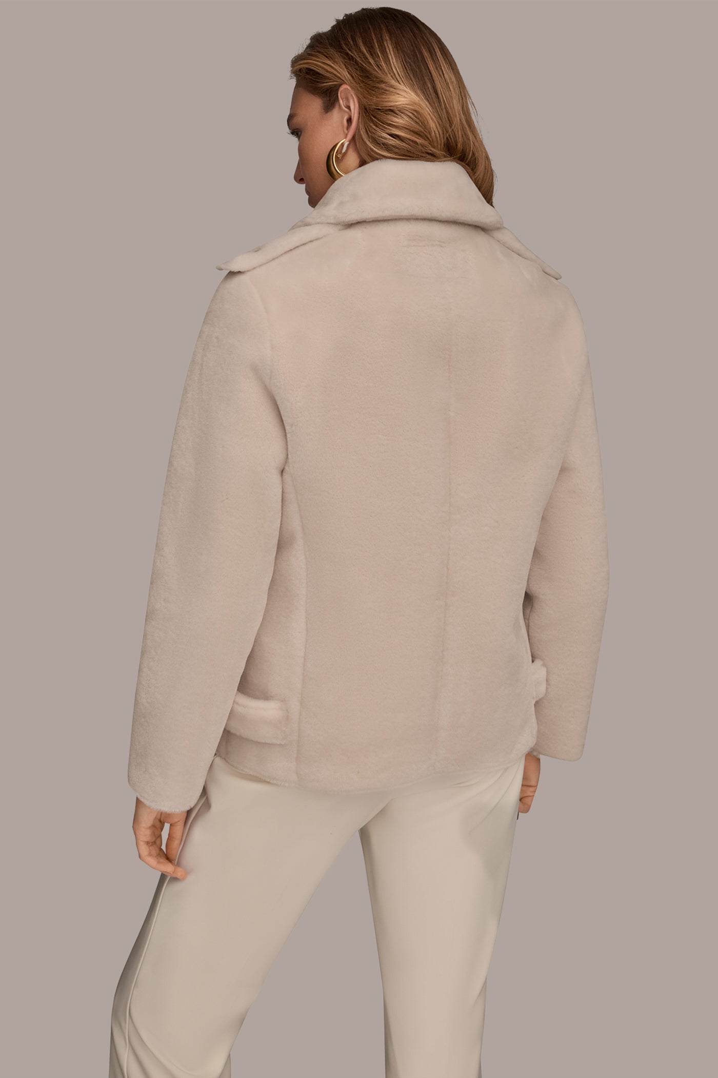 DOUBLE-BREASTED FAUX SHEARLING JACKET | View 2 | Coats & Jackets DOUBLE-BREASTED FAUX SHEARLING JACKET | View 2 | Coats & Jackets