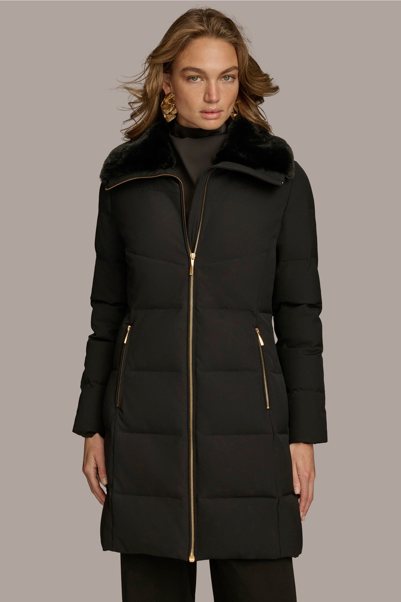 Walker Puffer Coat with Faux Fur Trim | View 1 | Coats & Jackets Walker Puffer Coat with Faux Fur Trim | View 1 | Coats & Jackets