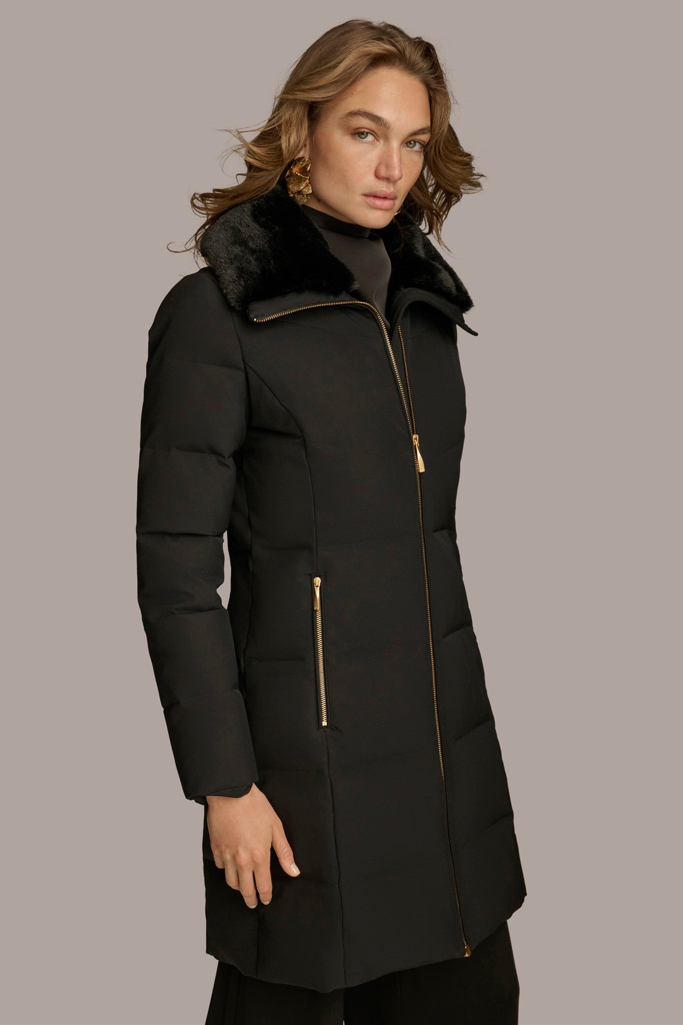 Walker Puffer Coat with Faux Fur Trim | View 2 | New clothing Walker Puffer Coat with Faux Fur Trim | View 2 | New clothing