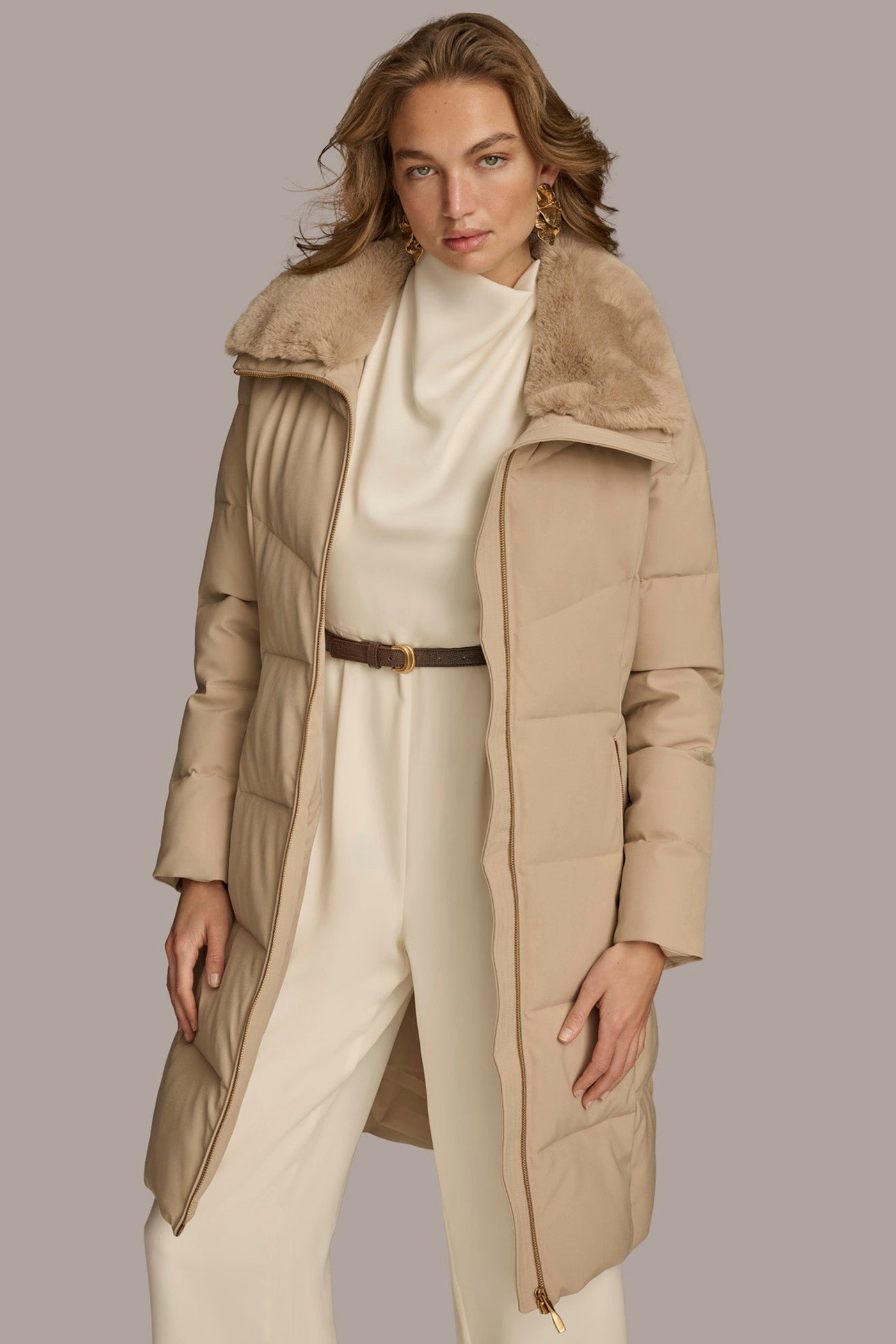Walker Puffer Coat with Faux Fur Trim | View 1 | Coats & Jackets Walker Puffer Coat with Faux Fur Trim | View 1 | Coats & Jackets