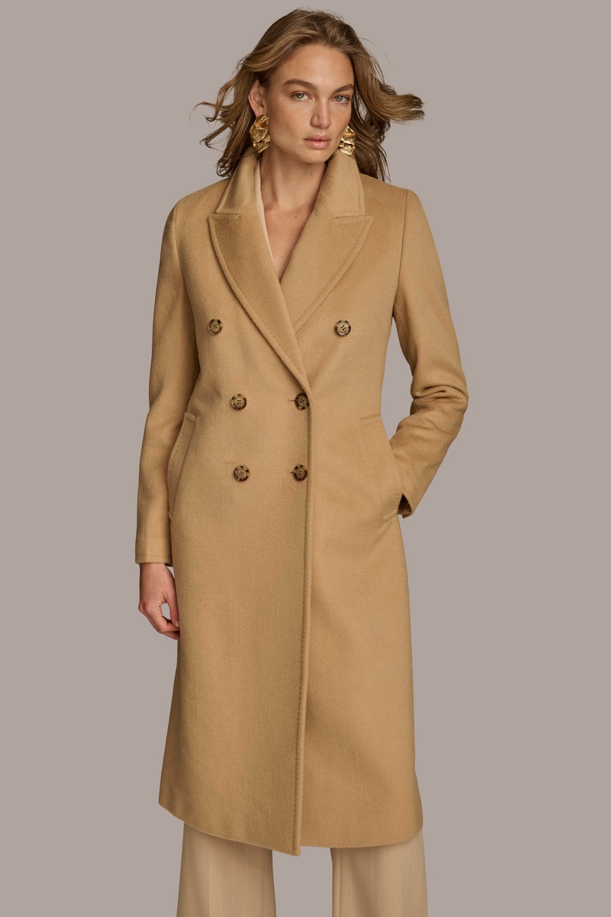 Double Breasted Coat Donna Karan