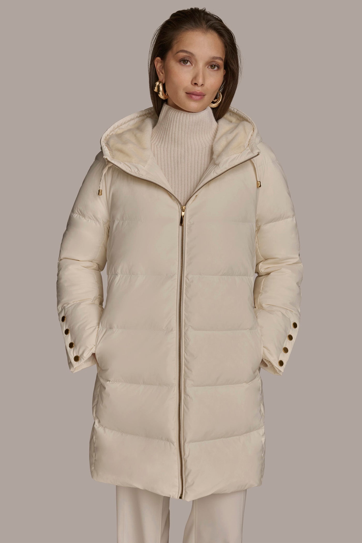 Long Hooded Down Filled Puffer Coat | View 1 | Coats & Jackets Long Hooded Down Filled Puffer Coat | View 1 | Coats & Jackets