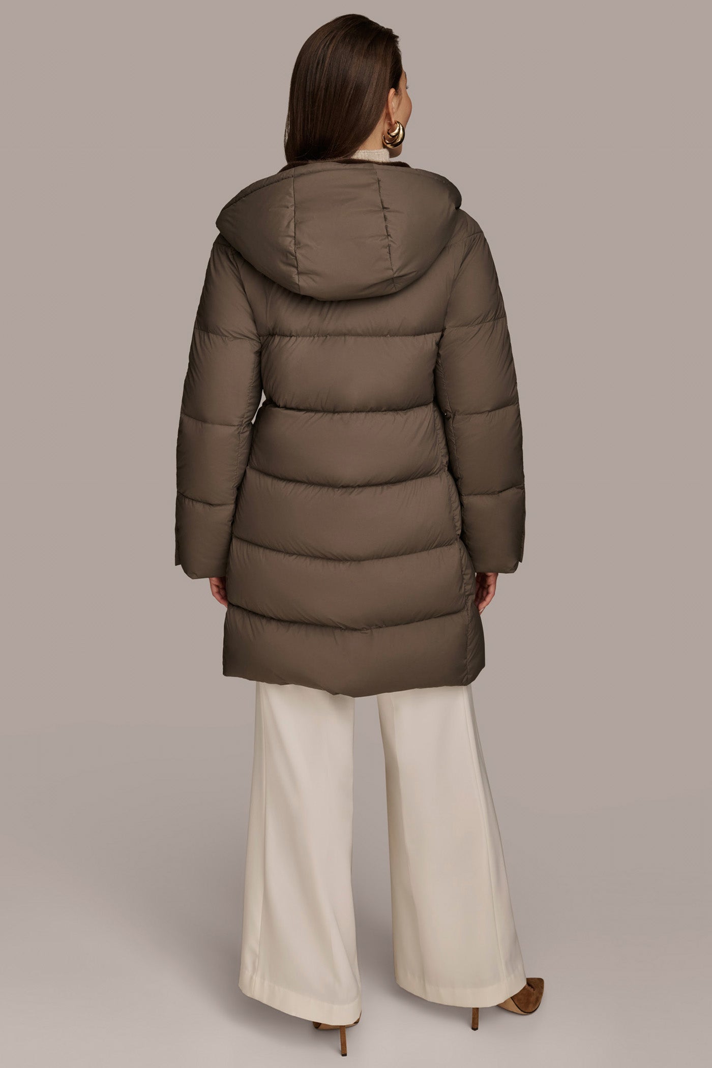 Long Hooded Down Filled Puffer Coat | View 2 | Coats & Jackets Long Hooded Down Filled Puffer Coat | View 2 | Coats & Jackets