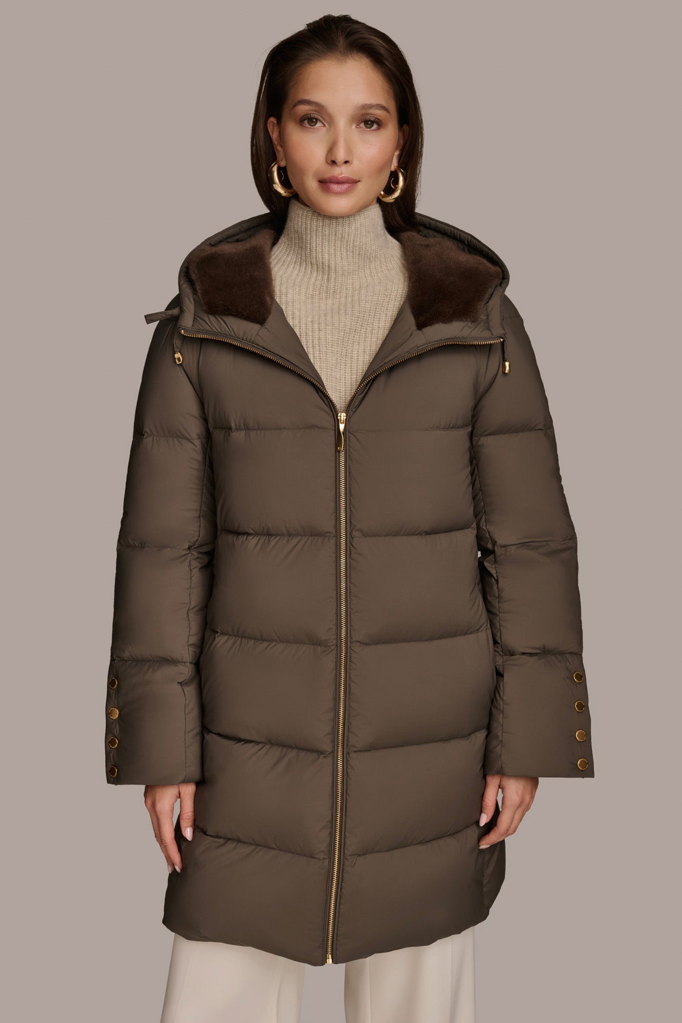 Long Hooded Down Filled Puffer Coat | View 1 | Coats & Jackets Long Hooded Down Filled Puffer Coat | View 1 | Coats & Jackets