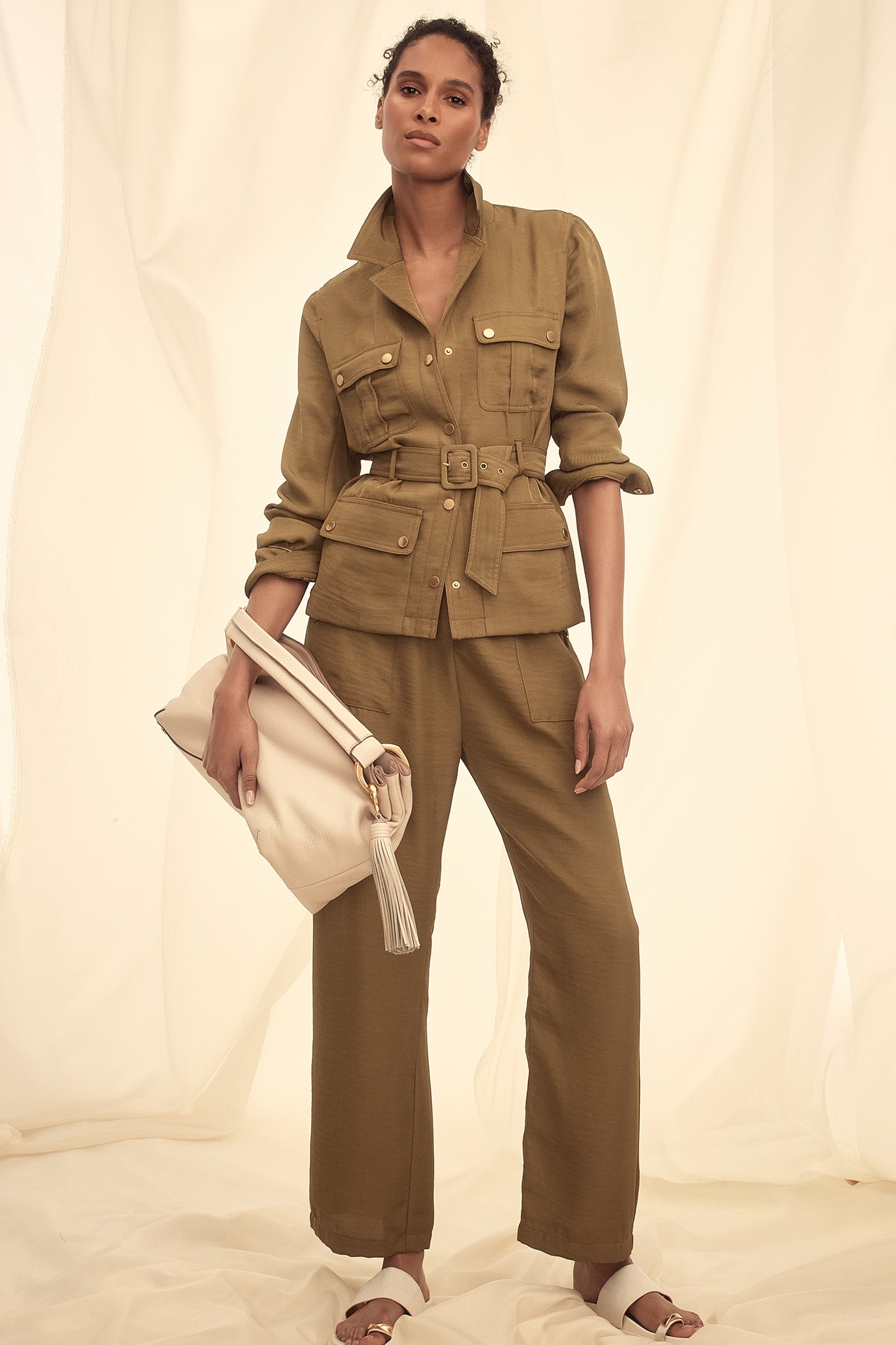 BELTED UTILITY JACKET VIEW 10 | Matching Sets BELTED UTILITY JACKET VIEW 10 | Matching Sets