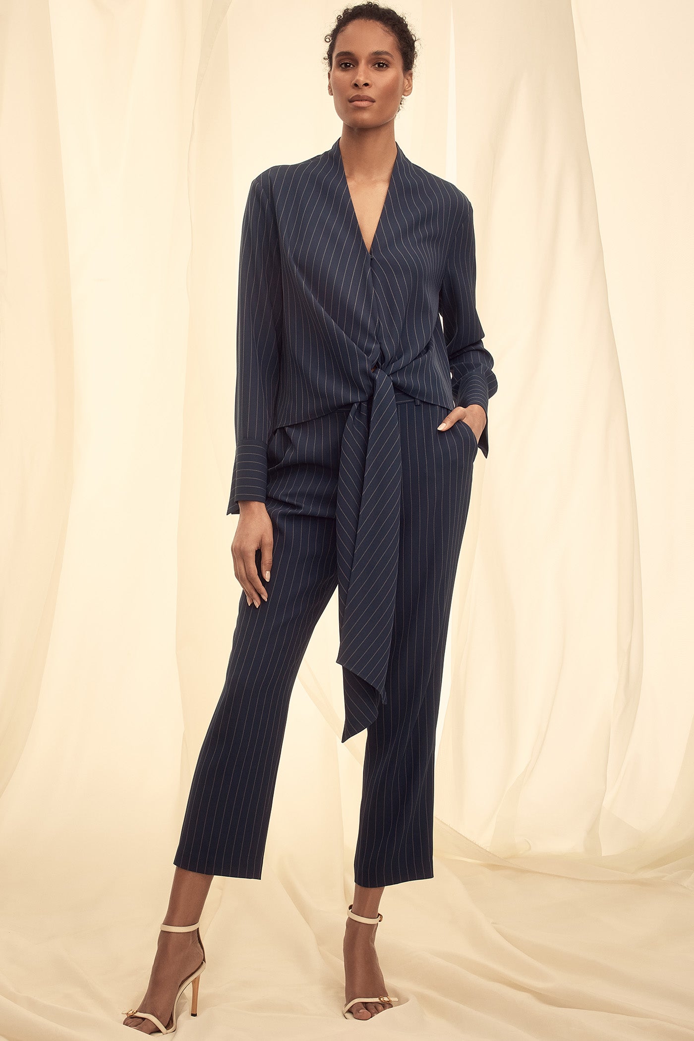 PINSTRIPE STRAIGHT LEG PANT VIEW 8 | Suits and Separates PINSTRIPE STRAIGHT LEG PANT VIEW 8 | Suits and Separates