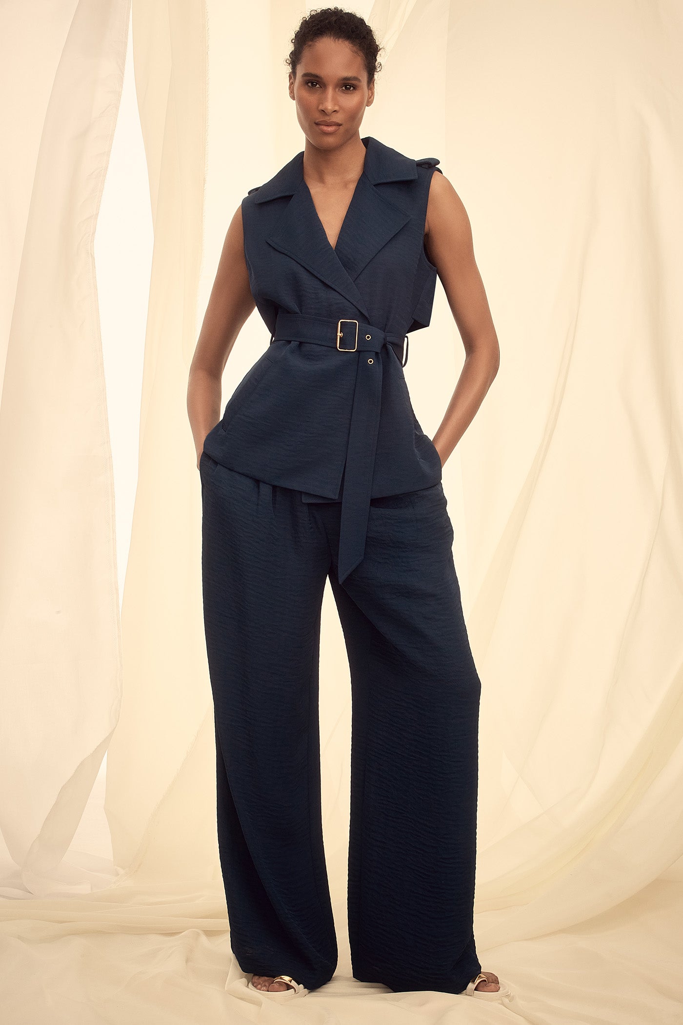 CRINKLED WIDE LEG PANT VIEW 7 | Matching Sets CRINKLED WIDE LEG PANT VIEW 7 | Matching Sets