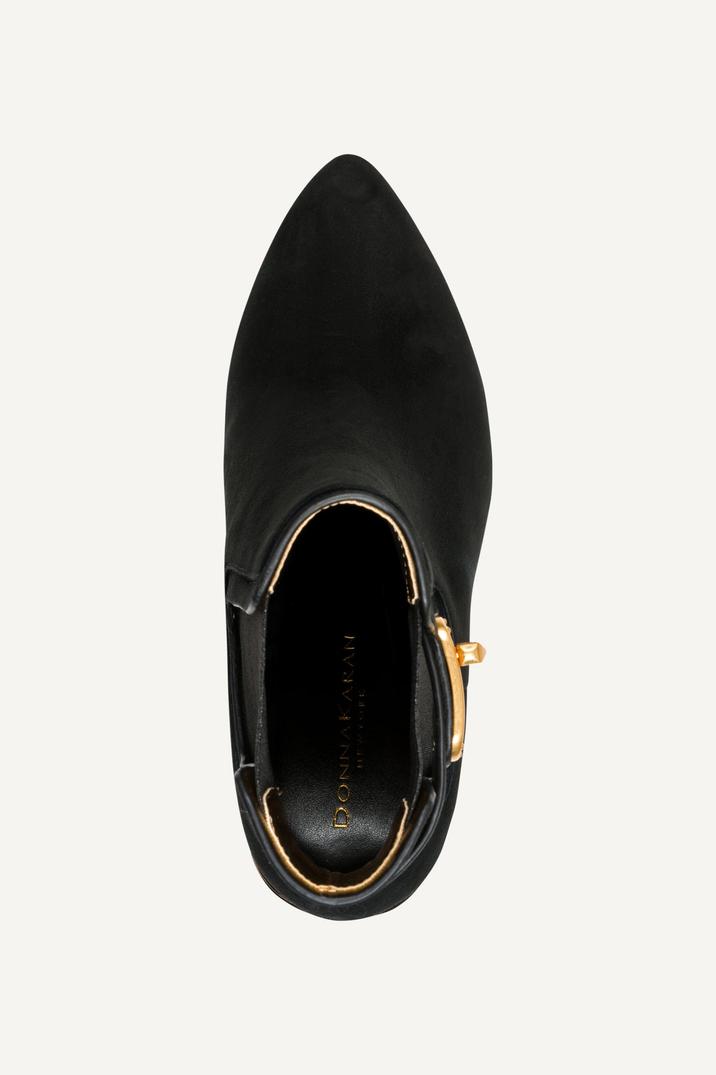 RAINE SUEDE GOLD-TRIMMED CHELSEA BOOTIE VIEW 3 RAINE SUEDE GOLD-TRIMMED CHELSEA BOOTIE VIEW 3