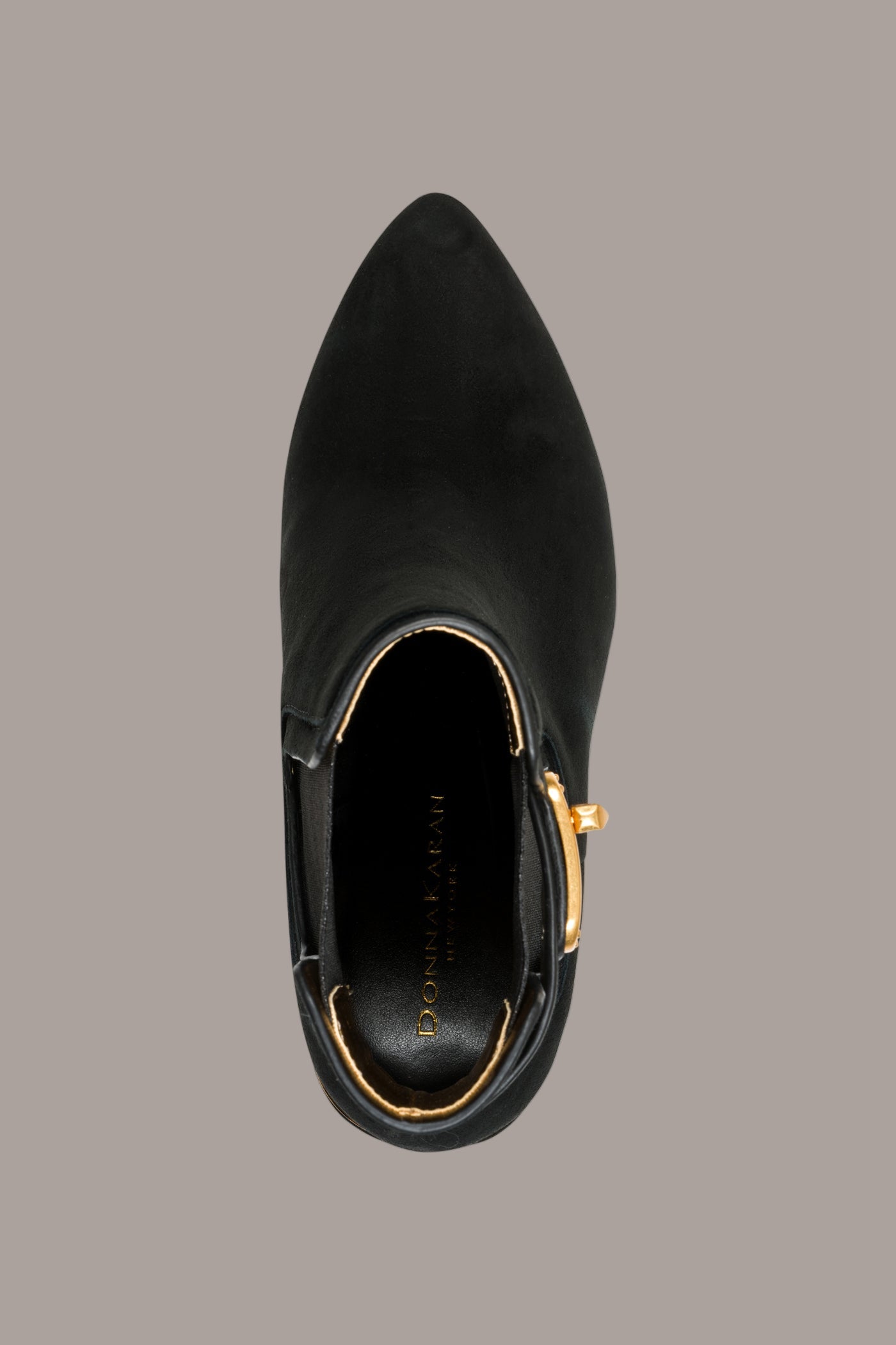 RAINE SUEDE GOLD-TRIMMED CHELSEA BOOTIE VIEW 3 | New Shoes RAINE SUEDE GOLD-TRIMMED CHELSEA BOOTIE VIEW 3 | New Shoes
