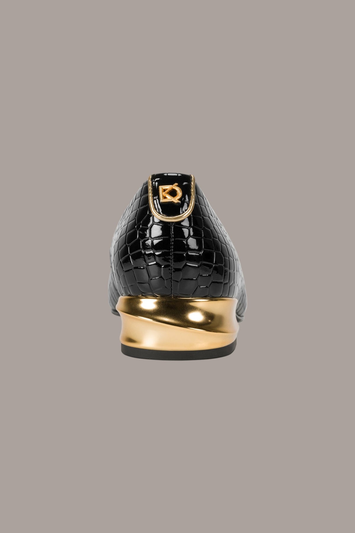 Donna Karan Glossy Black Crocodile Loafers VINNY main image 4